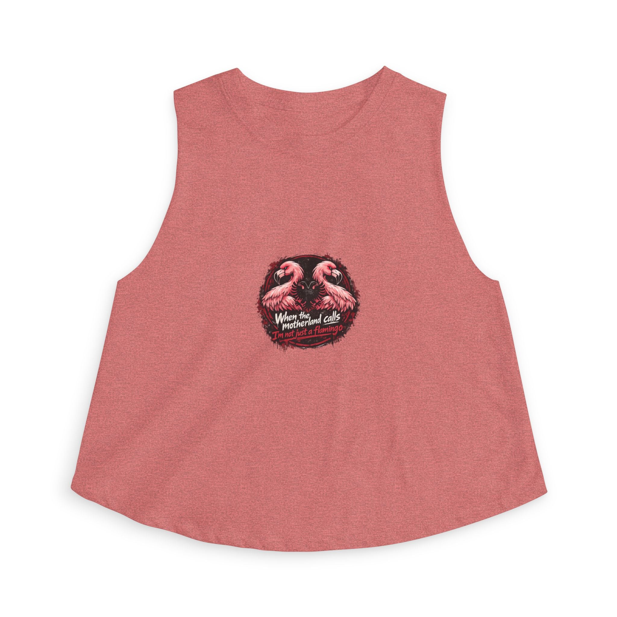 Women's Crop Top - Motherland Calls - Albanian Origins
