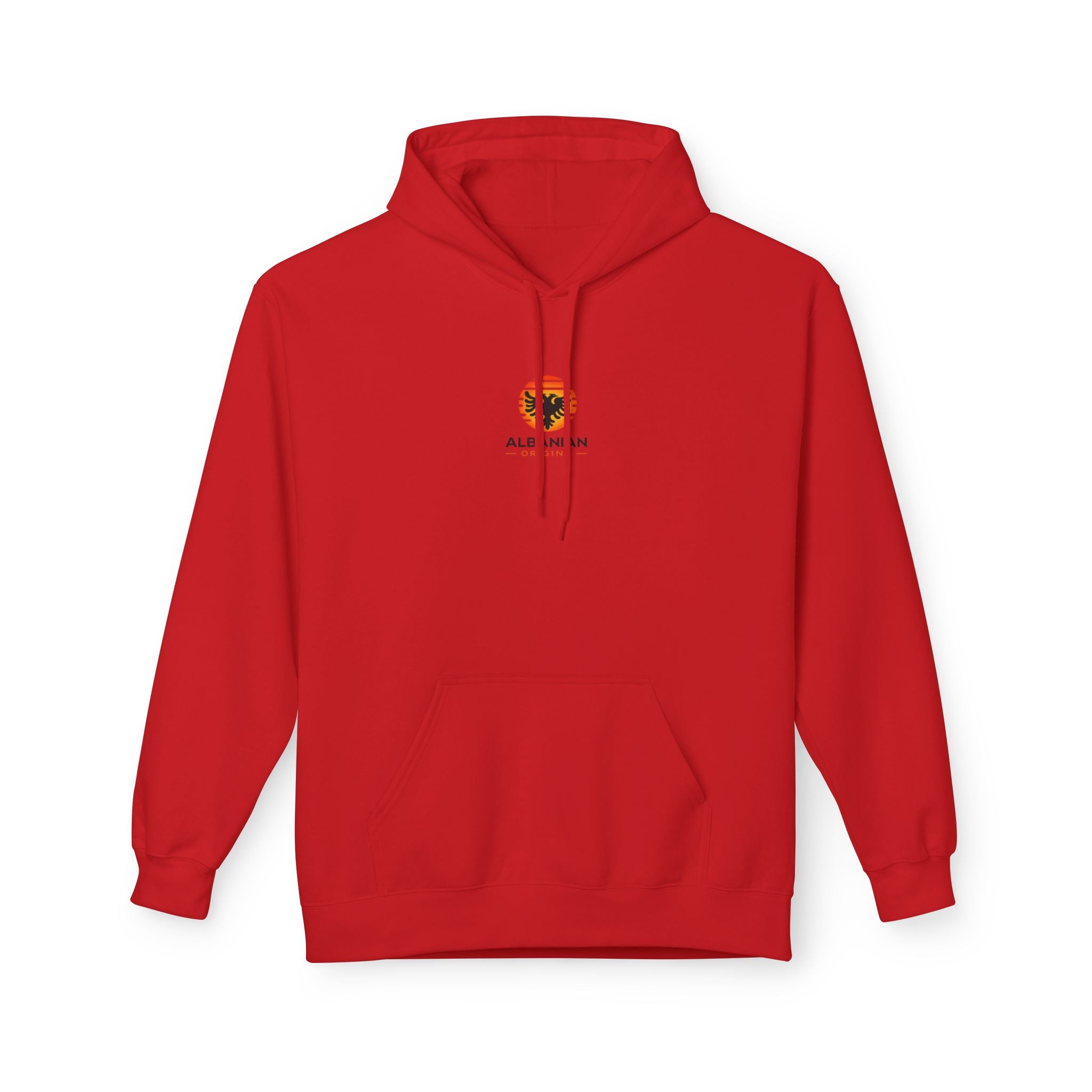 Unisex Midweight Softstyle Fleece Hoodie - Albanian Origins Sun Logo