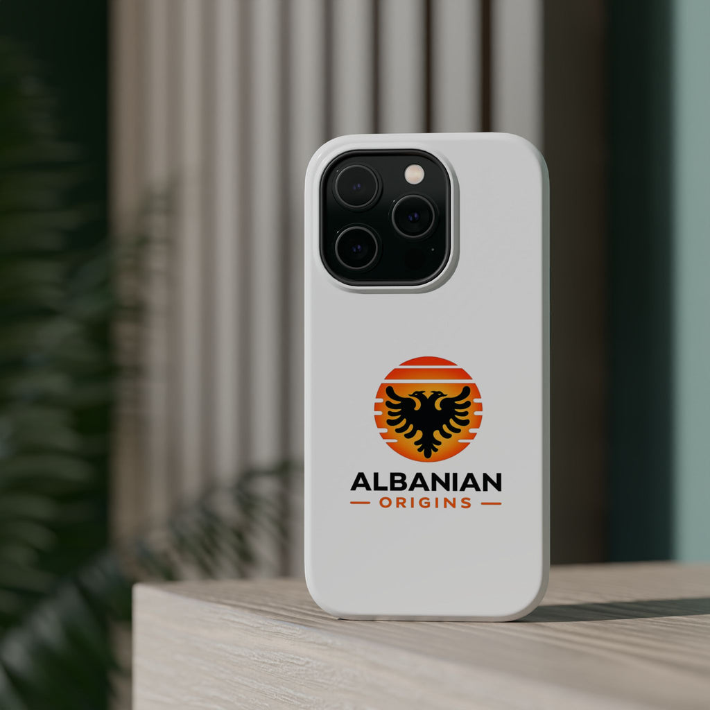 Magnetic Impact-Resistant Cases - Albanian Origins Sun Logo