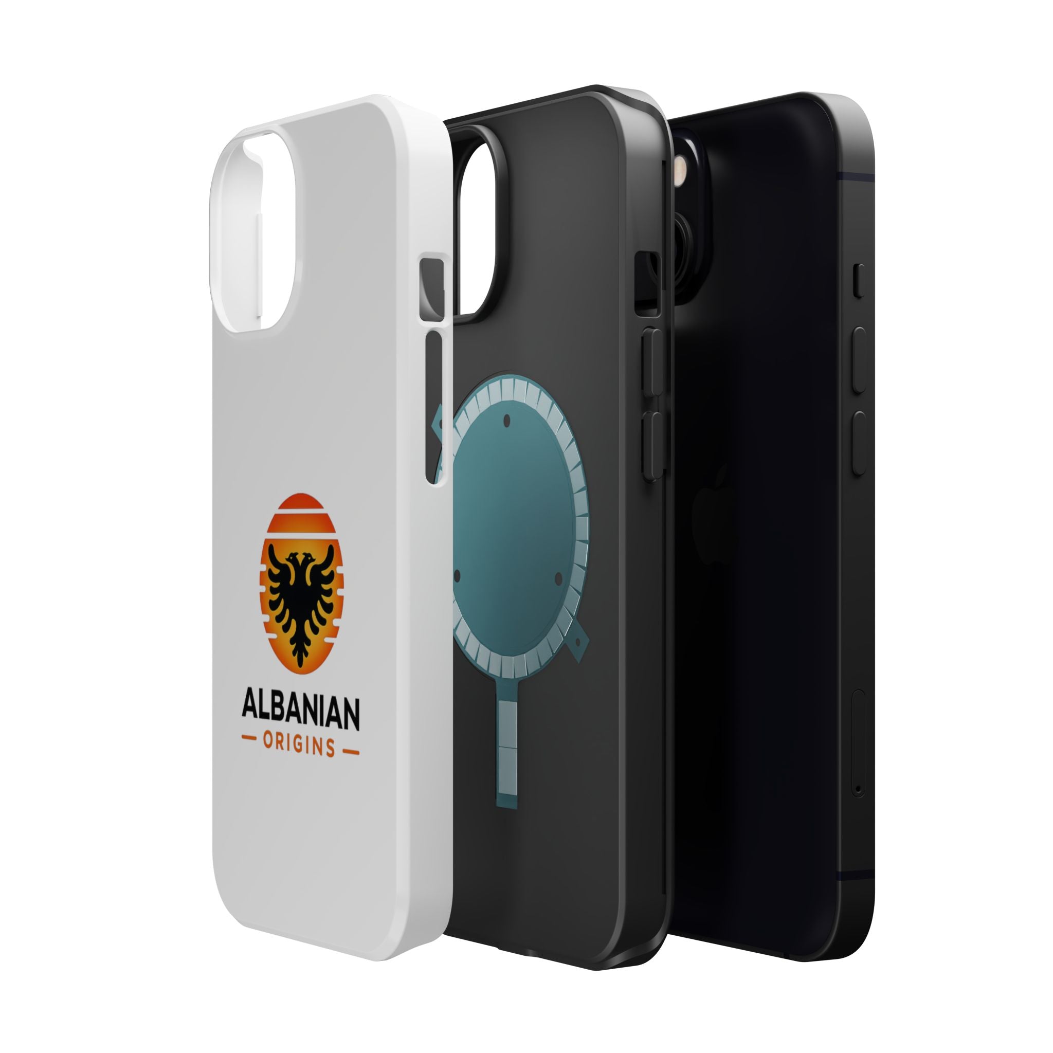 Magnetic Impact-Resistant Cases - Albanian Origins Sun Logo