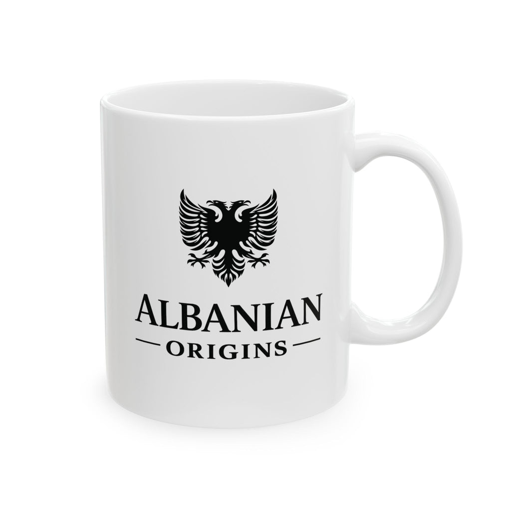 Ceramic Mug, (11oz, 15oz) - Albanian Origins Eagle