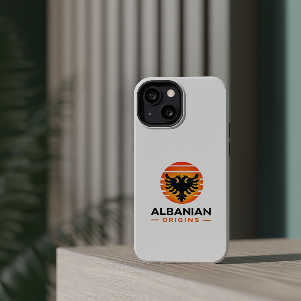 Magnetic Impact-Resistant Cases - Albanian Origins Sun Logo
