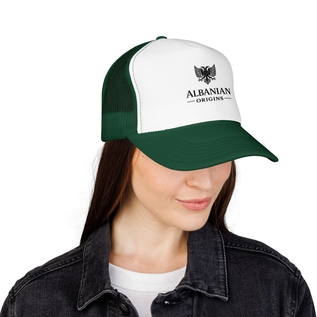 Foam Trucker Hat - Albanian Origins Eagle