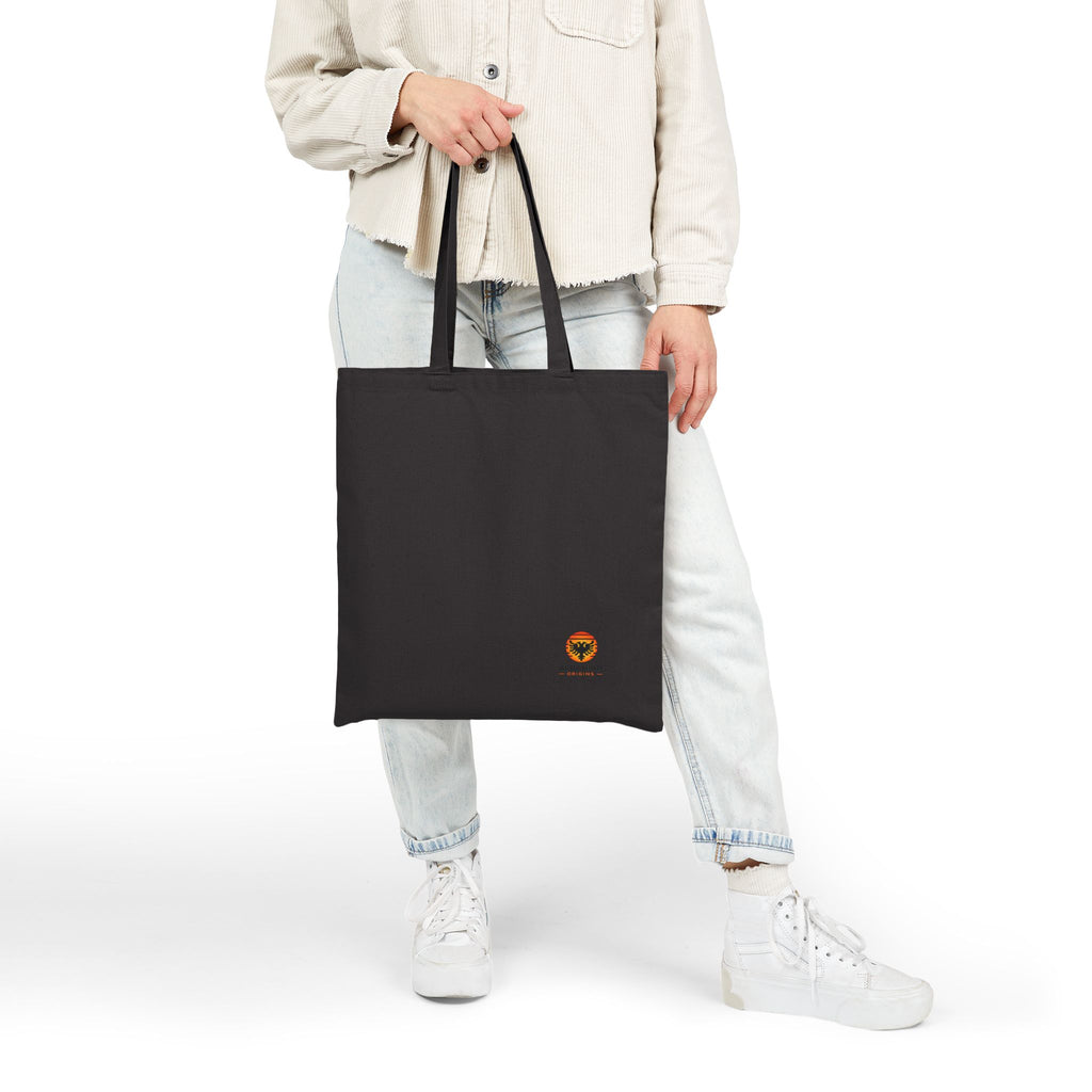 Cotton Canvas Tote Bag - Albanian Origins Sun Logo