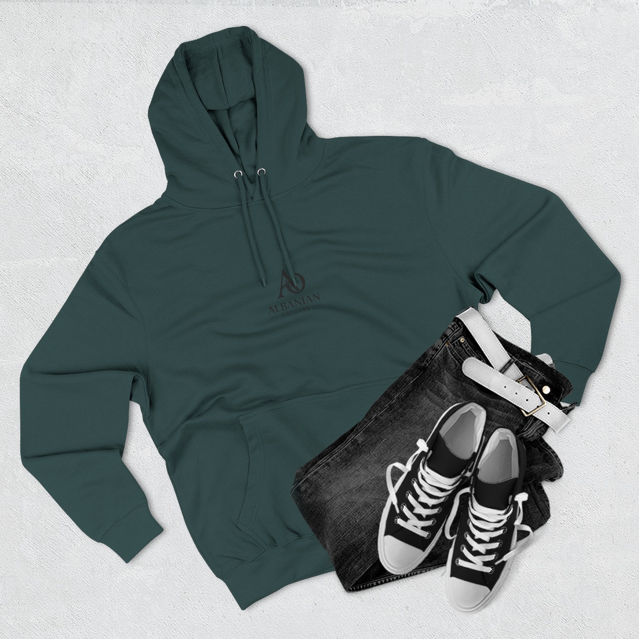 Albanian Origins - Three-Panel Fleece Hoodie