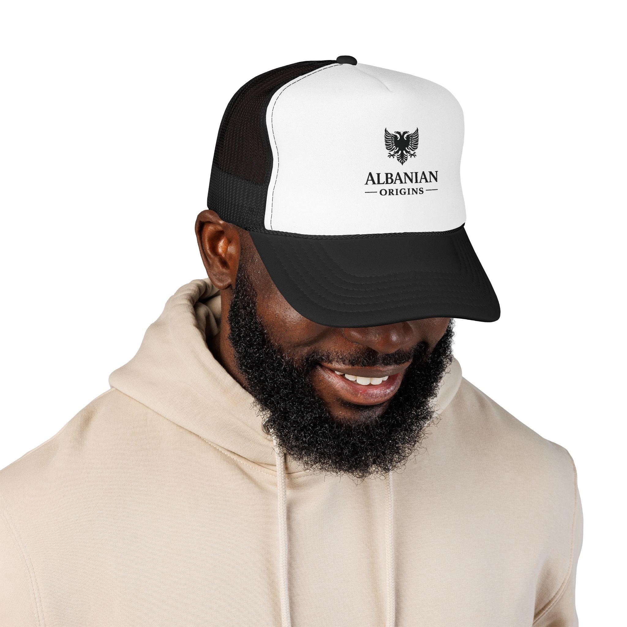Foam Trucker Hat - Albanian Origins Eagle