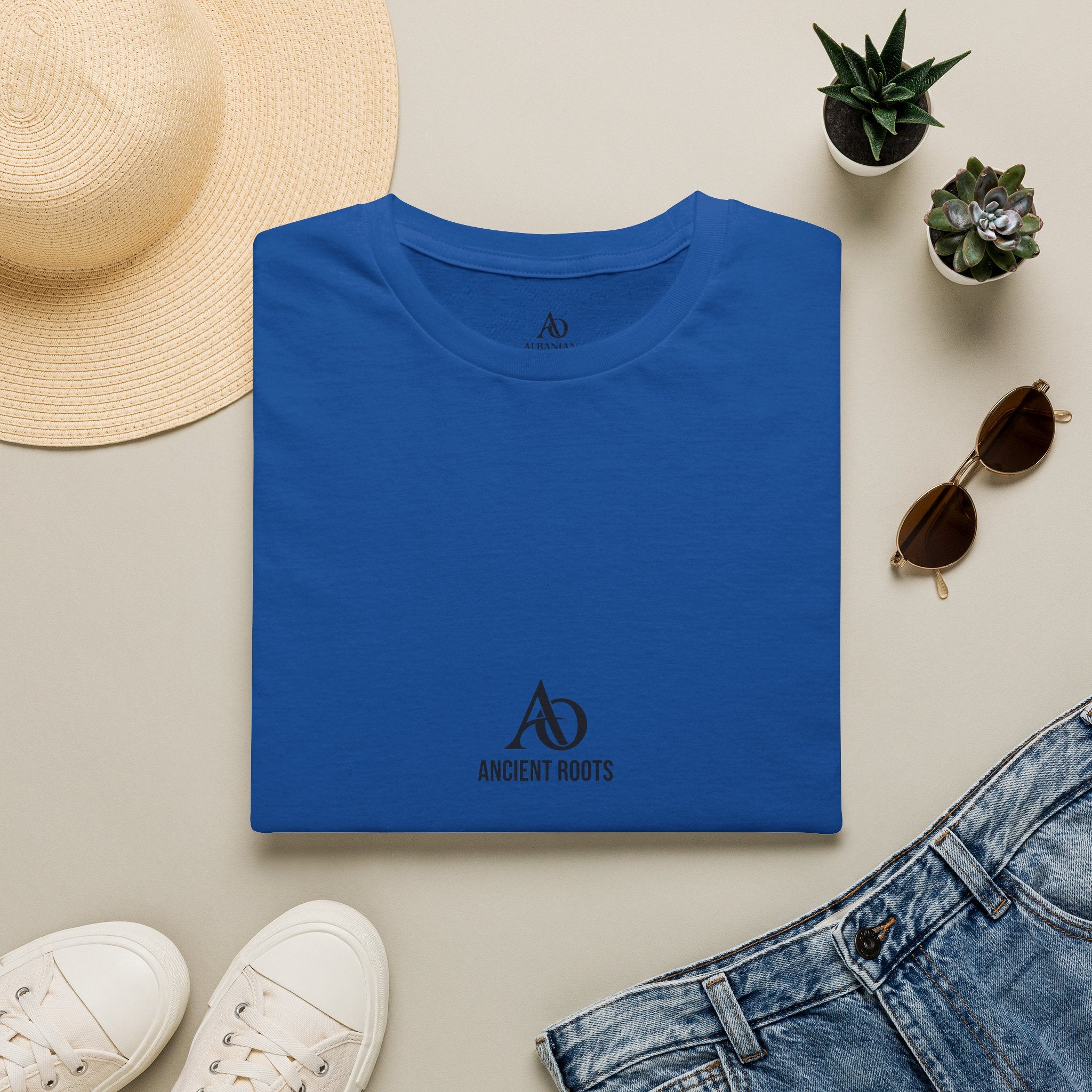 Unisex Softstyle T-Shirt - Albanian Origins - AO Logo - Ancient Roots
