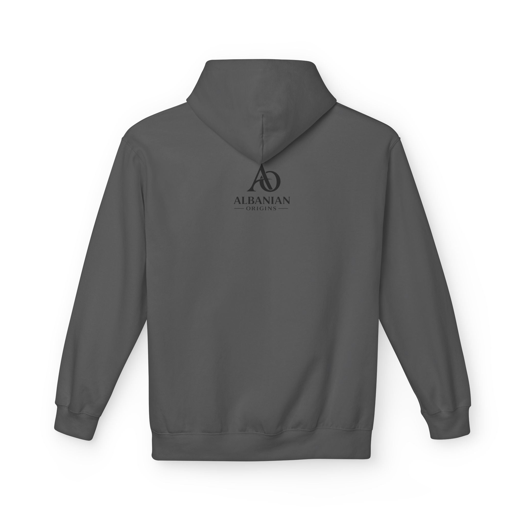 Unisex Midweight Softstyle Fleece Hoodie - Tribal Eagle Design - Albanian Origins