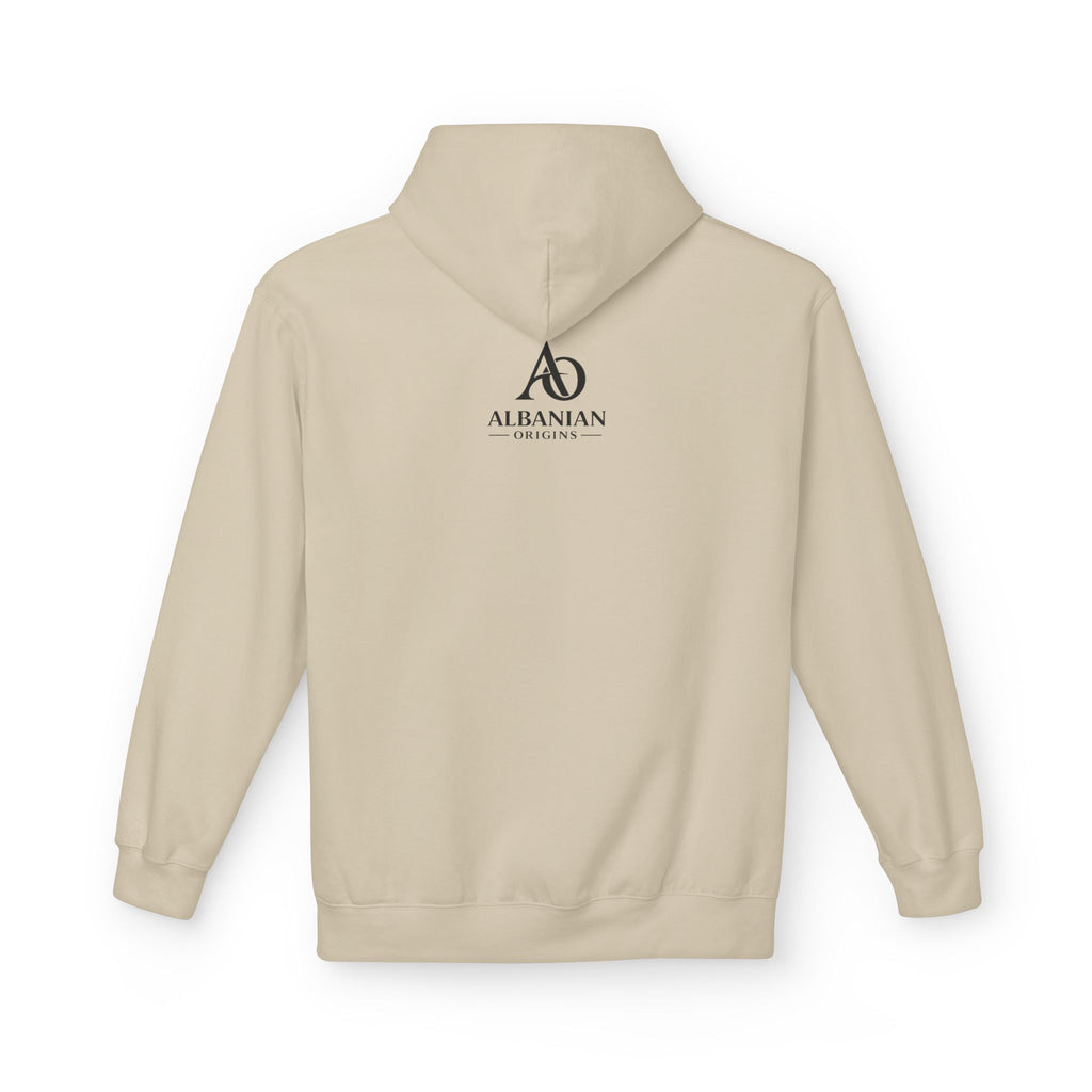 Unisex Midweight Softstyle Fleece Hoodie - Tribal Eagle Design - Albanian Origins