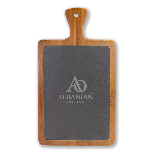 Charcuterie Board (Engraving) - Albanian Origins Logo