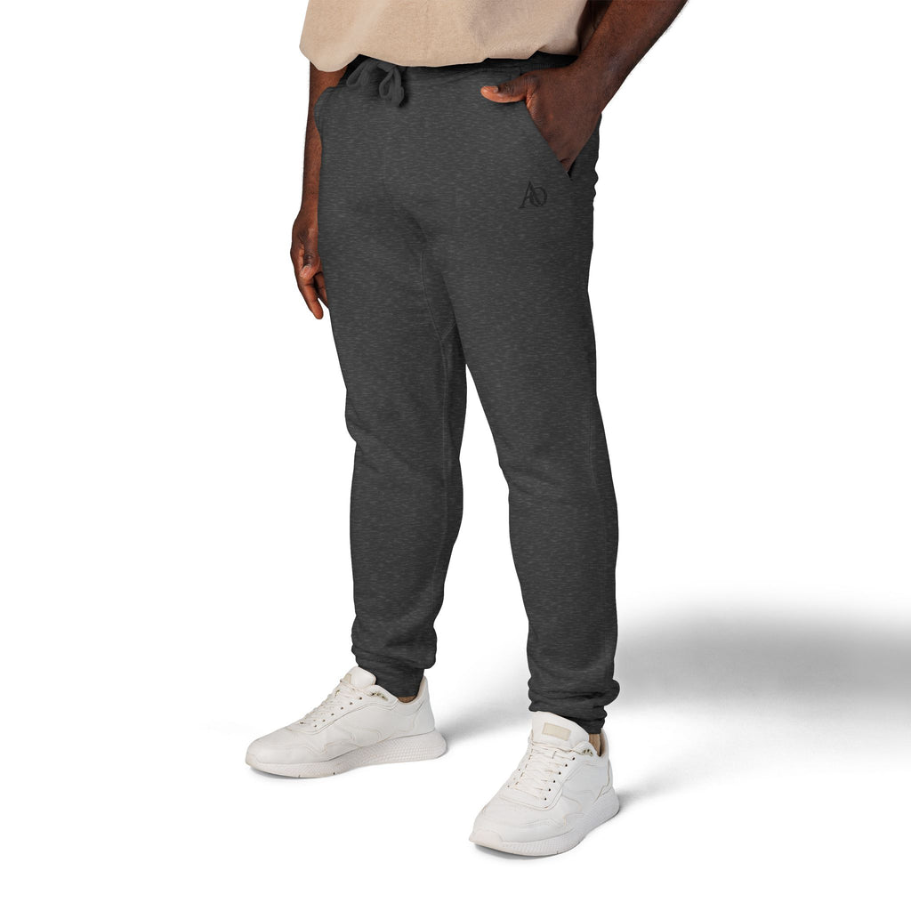 Unisex Fleece Sweatpants (Embroidery) - AO Logo - Albanian Origins