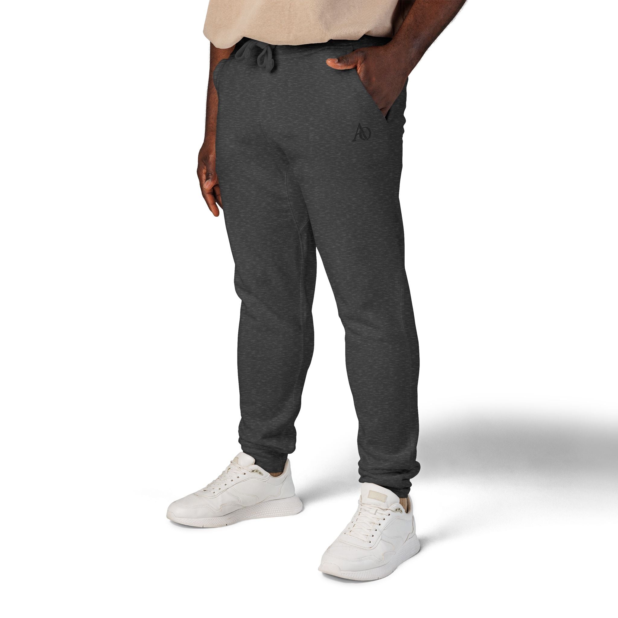 Unisex Fleece Sweatpants (Embroidery) - AO Logo - Albanian Origins