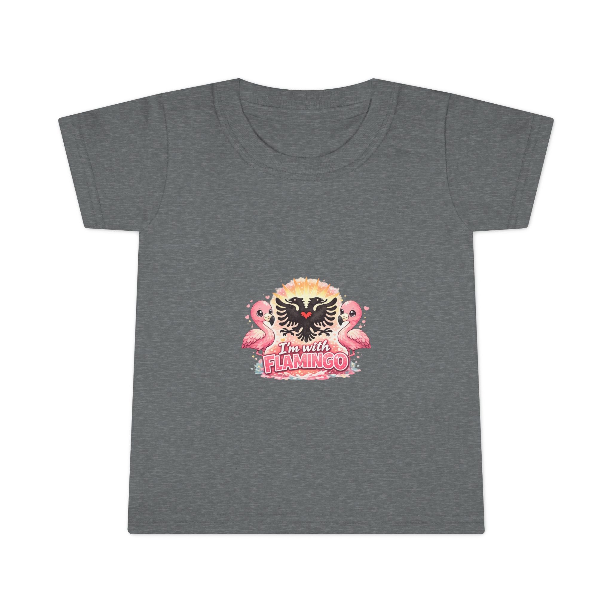 Toddler T-shirt - I'm With Flamingo - Albanian Origins