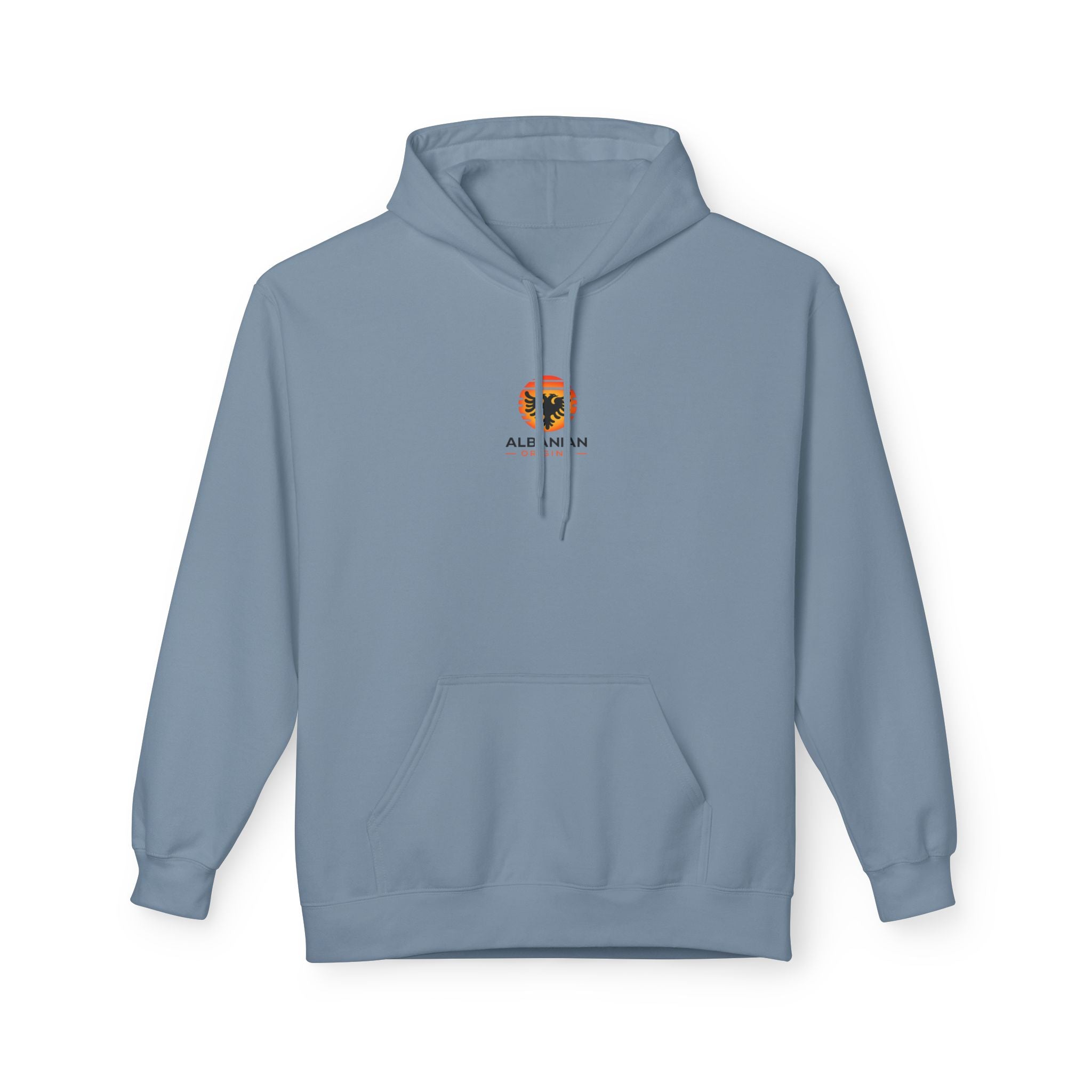 Unisex Midweight Softstyle Fleece Hoodie - Albanian Origins Sun Logo