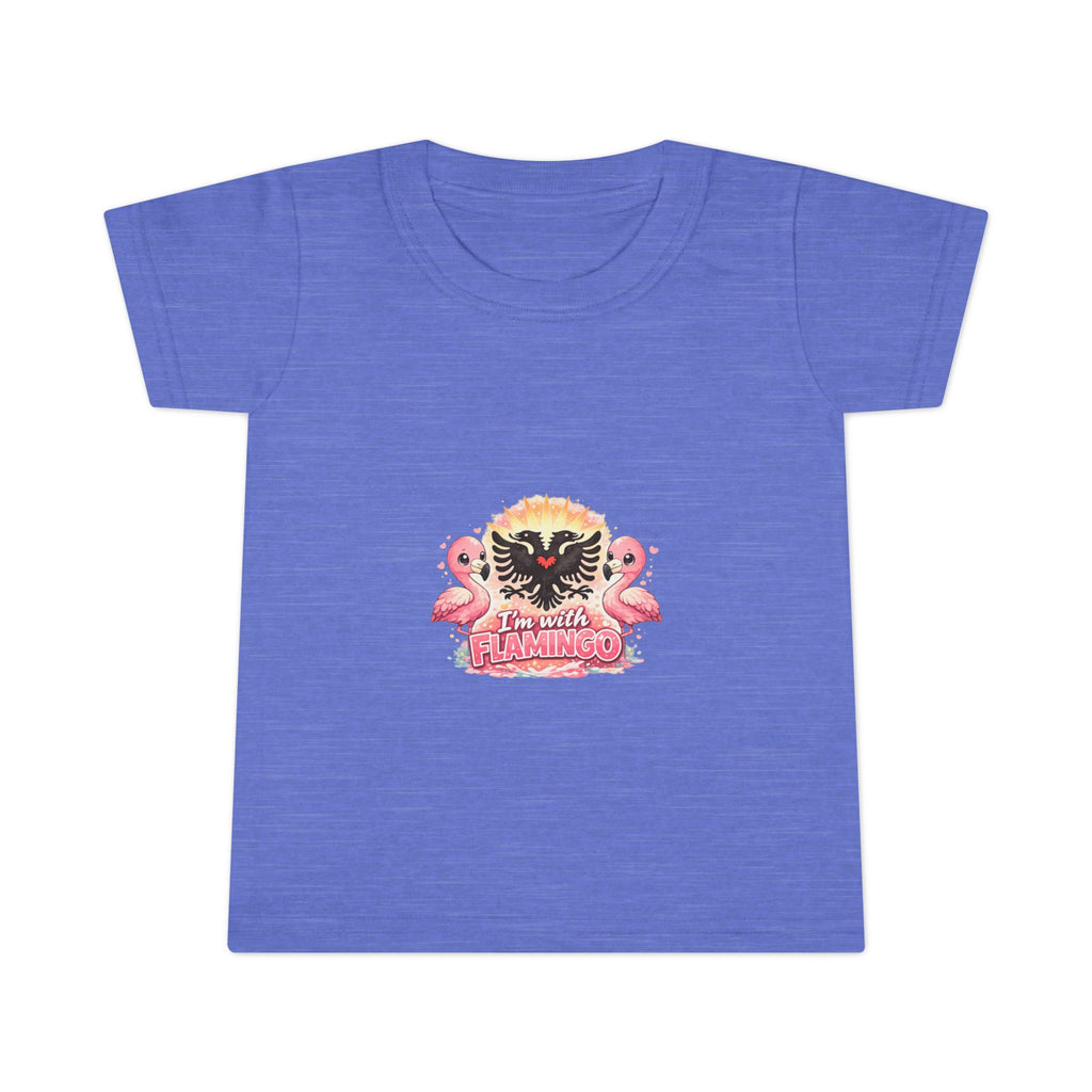 Toddler T-shirt - I'm With Flamingo - Albanian Origins