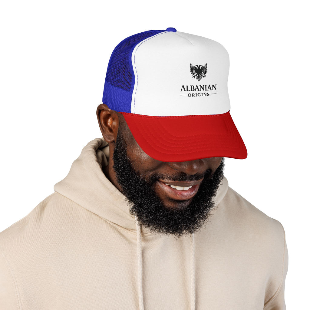 Foam Trucker Hat - Albanian Origins Eagle