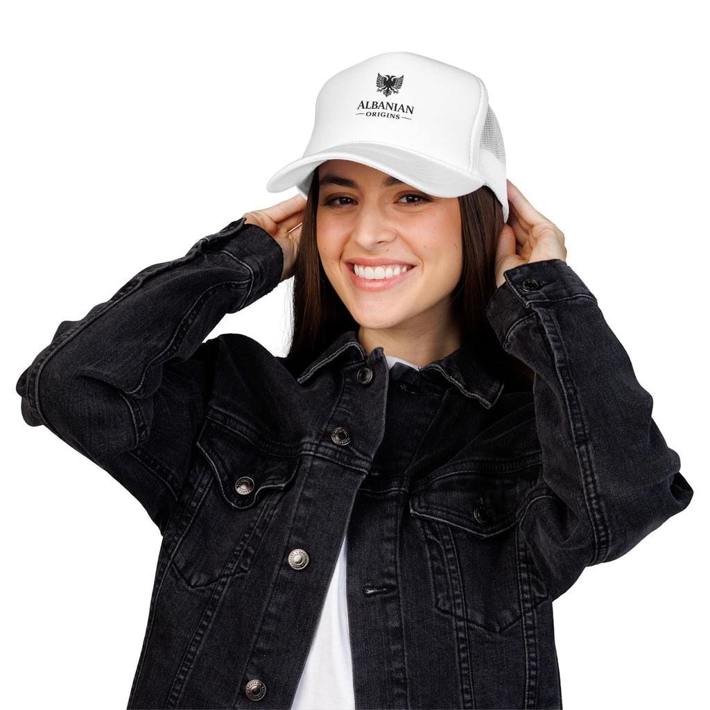 Foam Trucker Hat - Albanian Origins Eagle