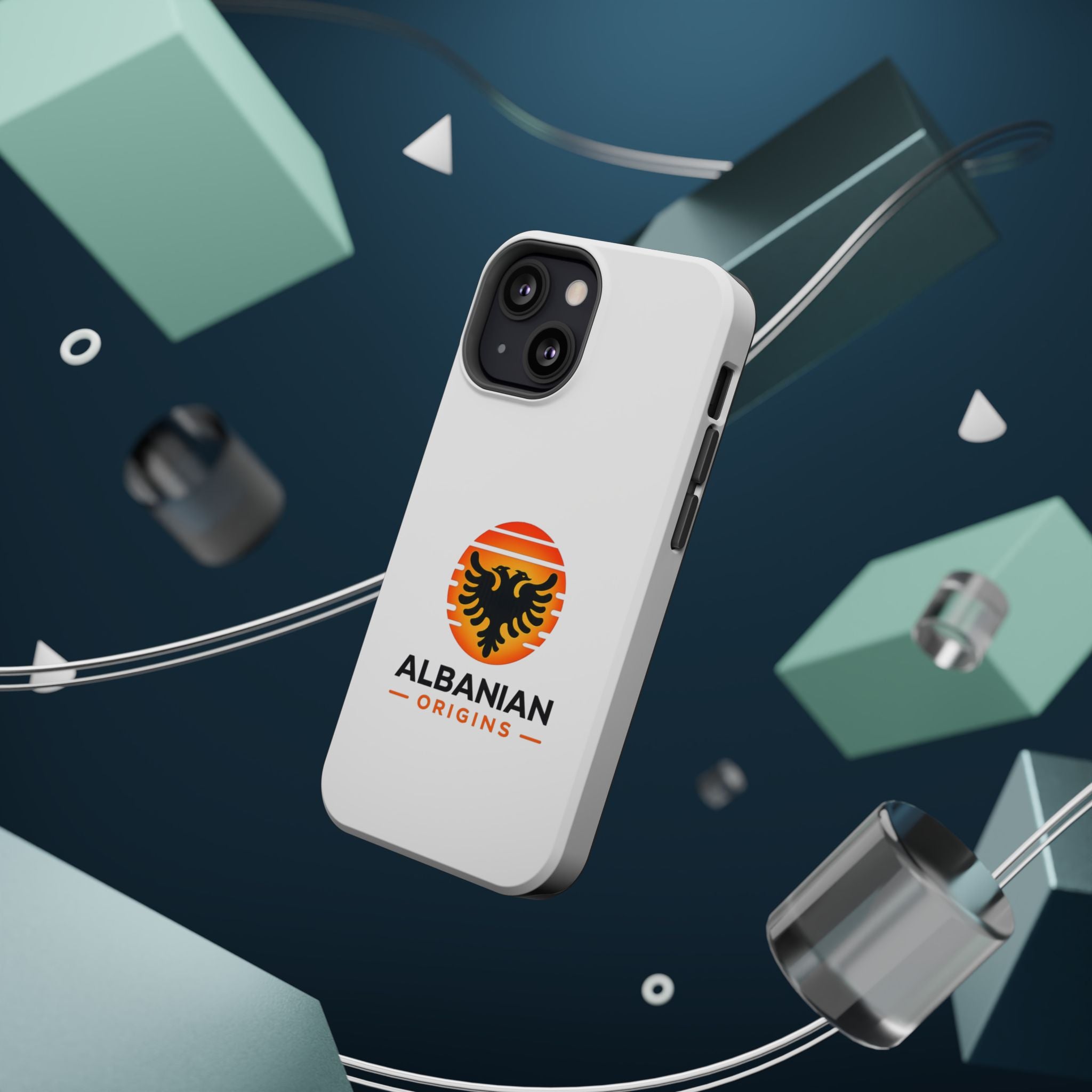 Magnetic Impact-Resistant Cases - Albanian Origins Sun Logo
