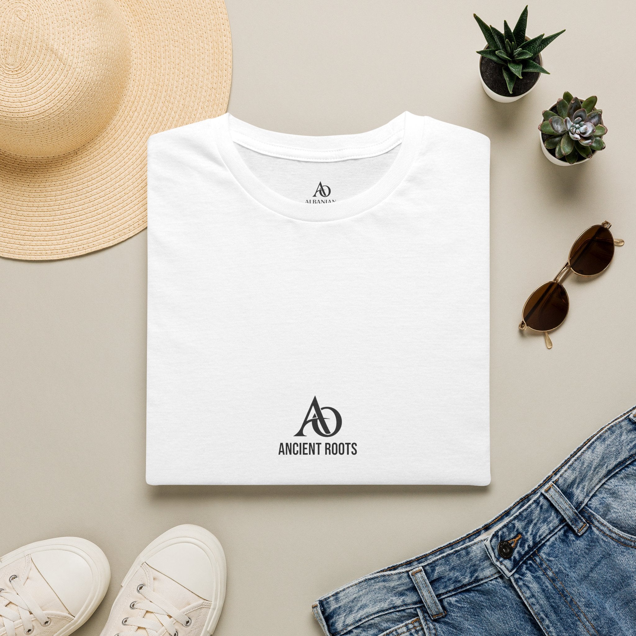 Unisex Softstyle T-Shirt - Albanian Origins - AO Logo - Ancient Roots