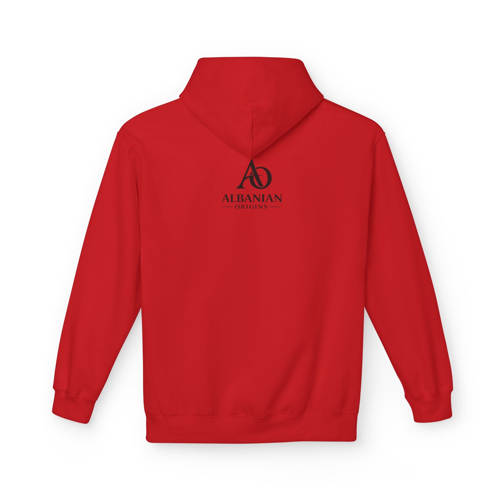 Unisex Midweight Softstyle Fleece Hoodie - Tribal Eagle Design - Albanian Origins