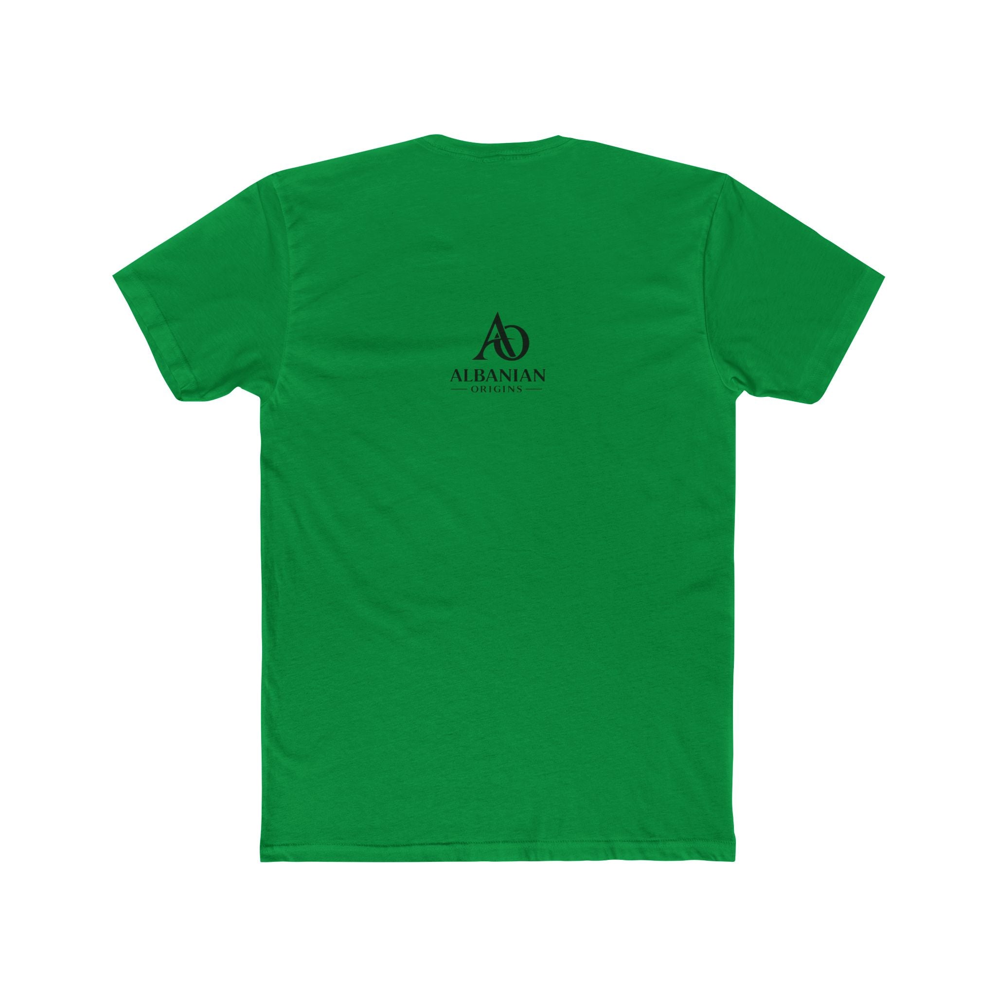Unisex Cotton Crew Tee - Tribal Eagle Design - Albanian Origins Logo