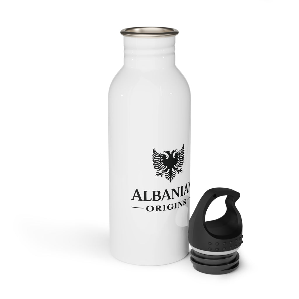 Stainless Steel Water Bottle - Albanian Origins Eagle Logo