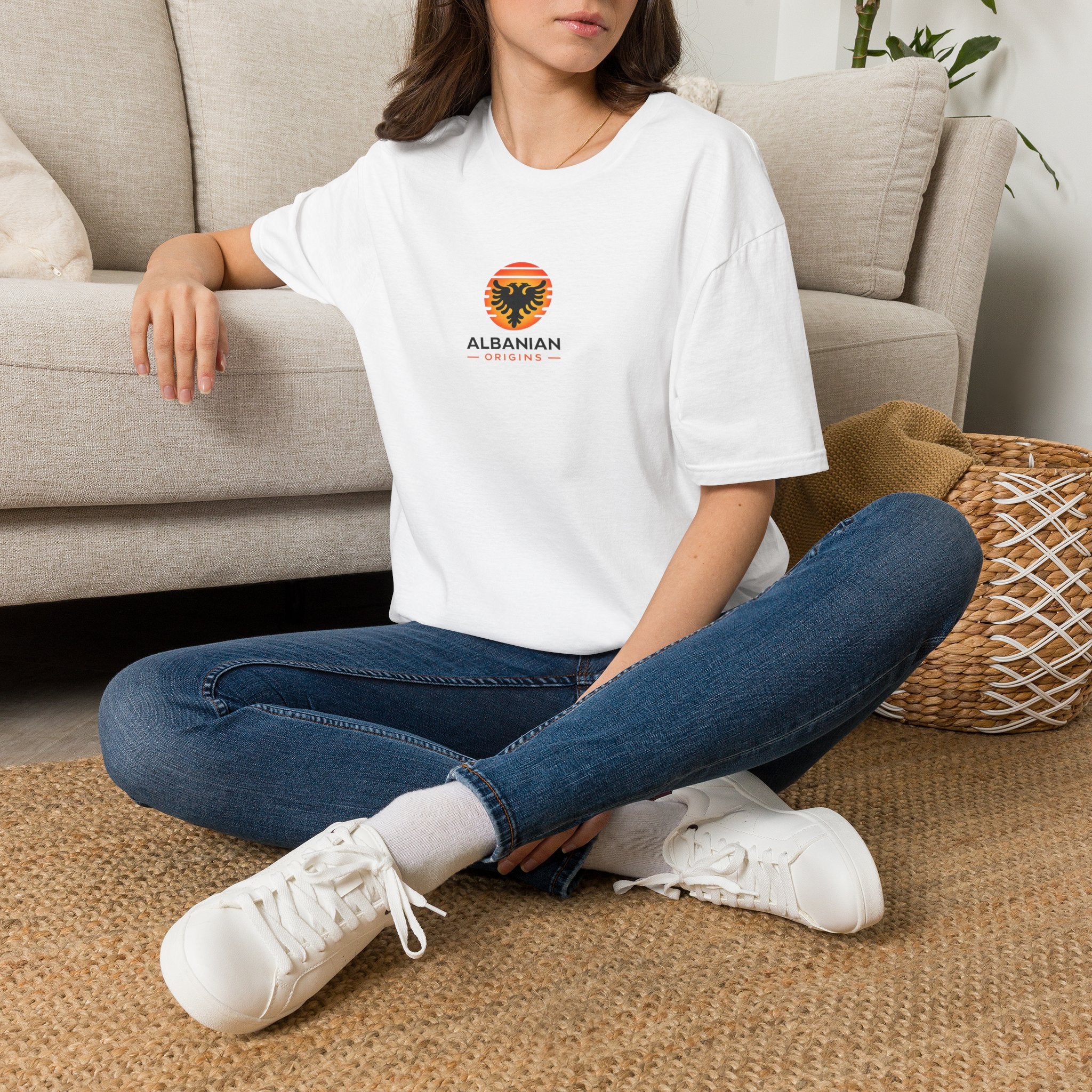 Unisex Softstyle T-Shirt - Albanian Origins Sun Logo