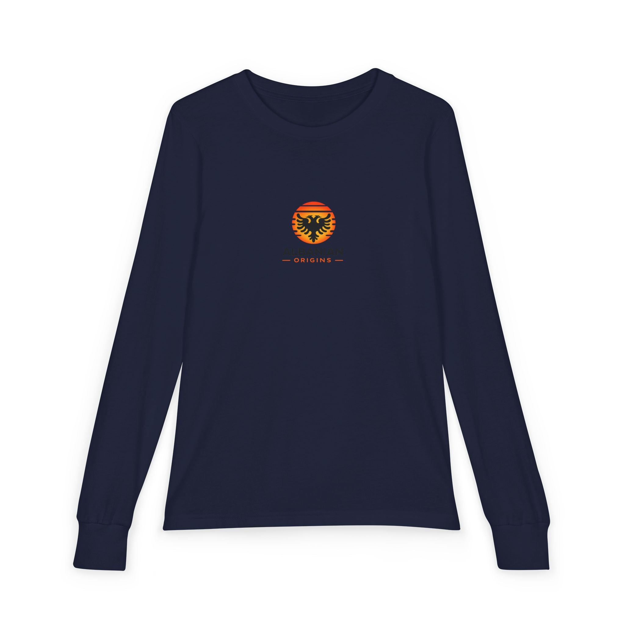 Youth Jersey Long Sleeve Tee - Albanian Origins Sun Logo