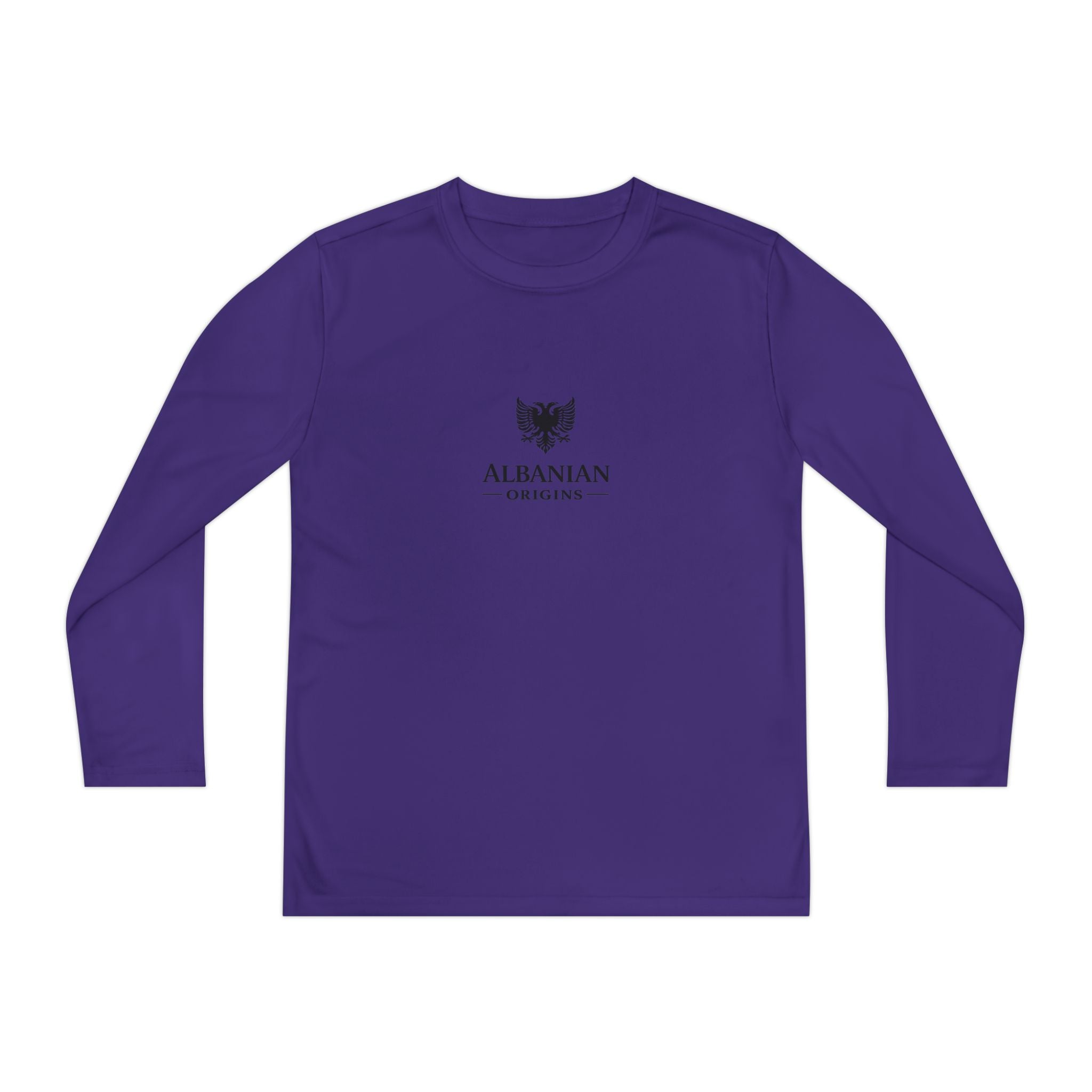 Youth Long Sleeve Competitor Tee - Albanian Origins Eagle