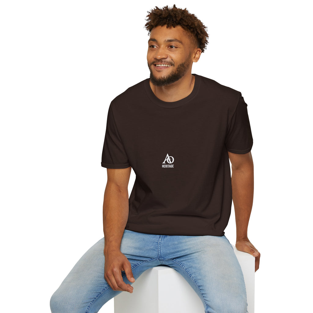 Unisex Softstyle T-Shirt - Albanian Origins - AO Logo - Heritage