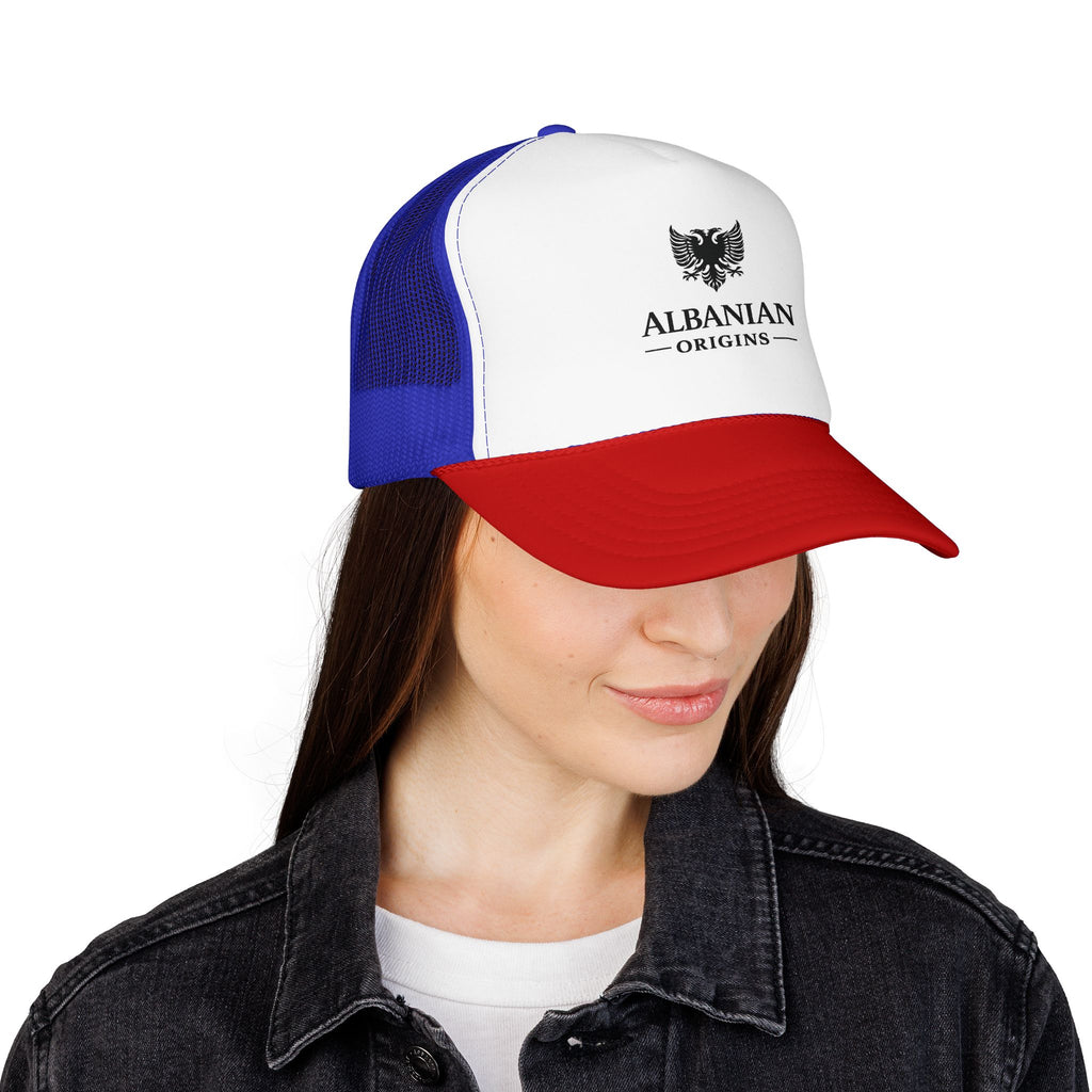 Foam Trucker Hat - Albanian Origins Eagle