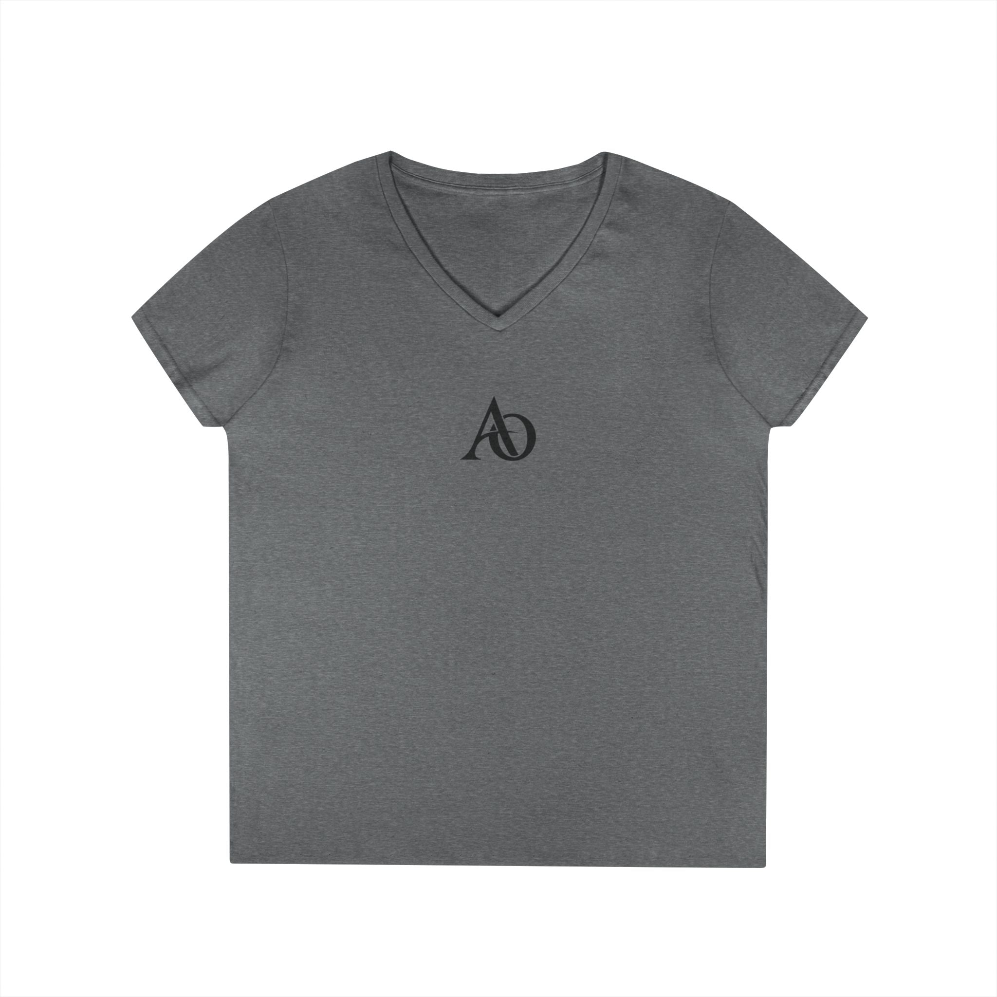 Ladies' V-Neck T-Shirt - AO Logo - Albanian Origins