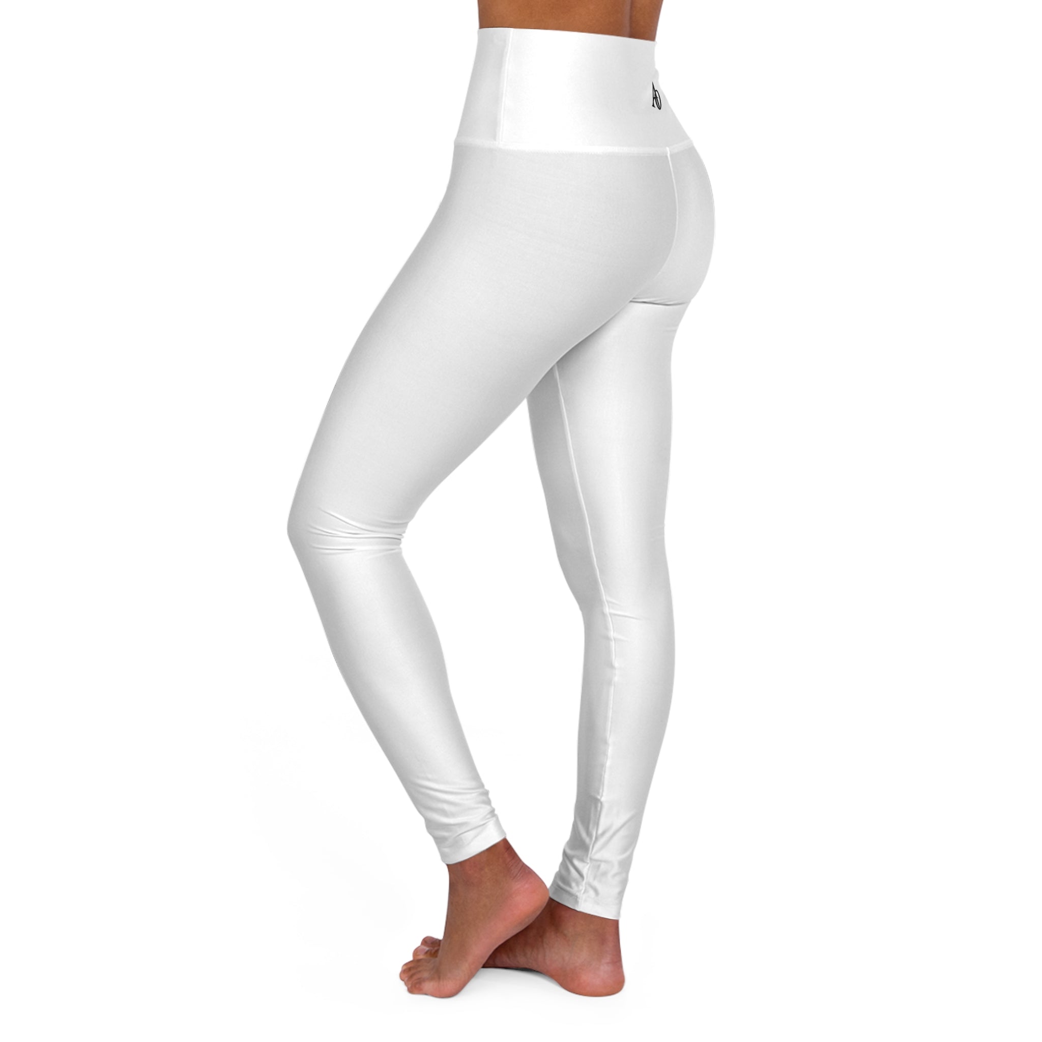 High Waisted Yoga Leggings (AOP) - Albanian Origins