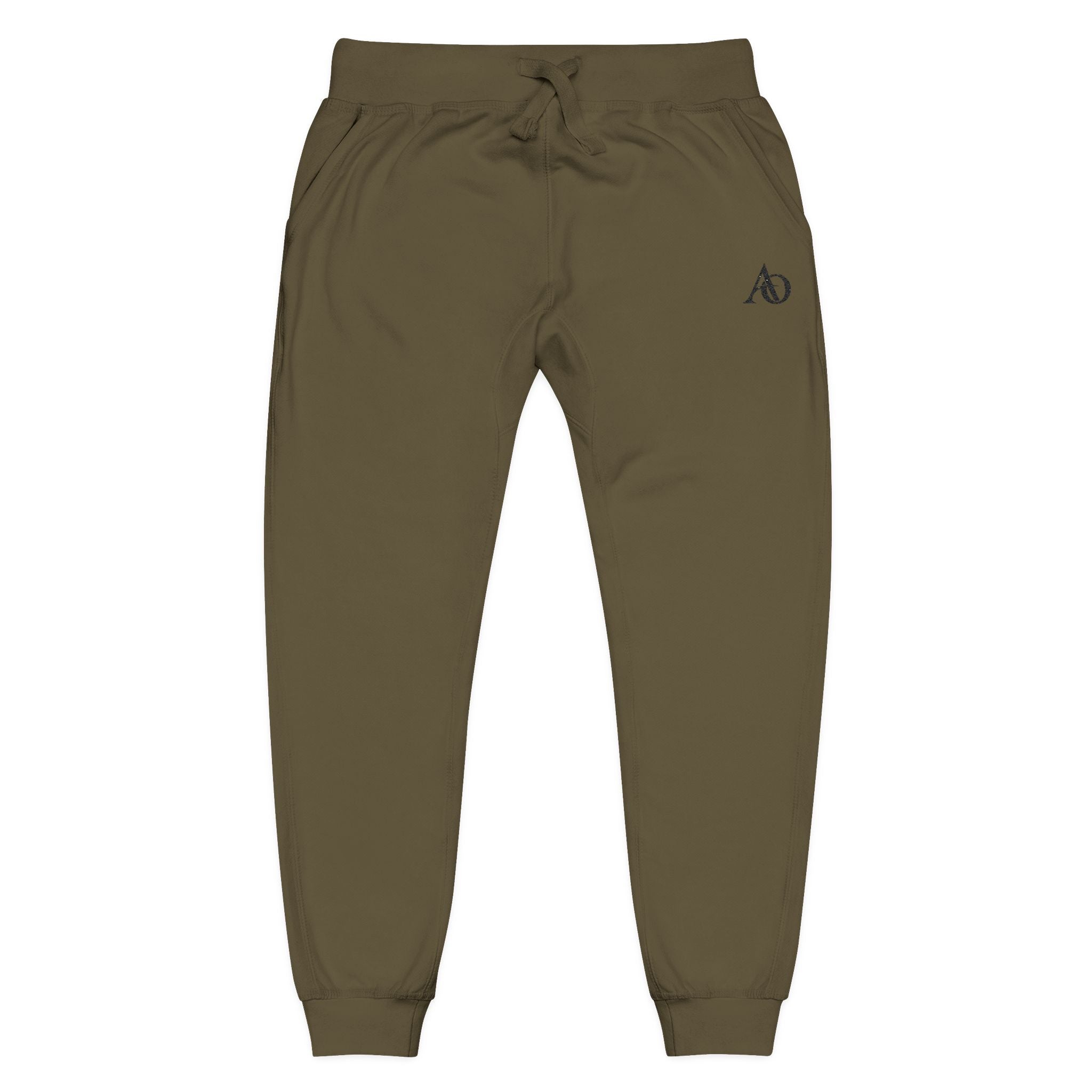 Unisex Fleece Sweatpants (Embroidery) - AO Logo - Albanian Origins