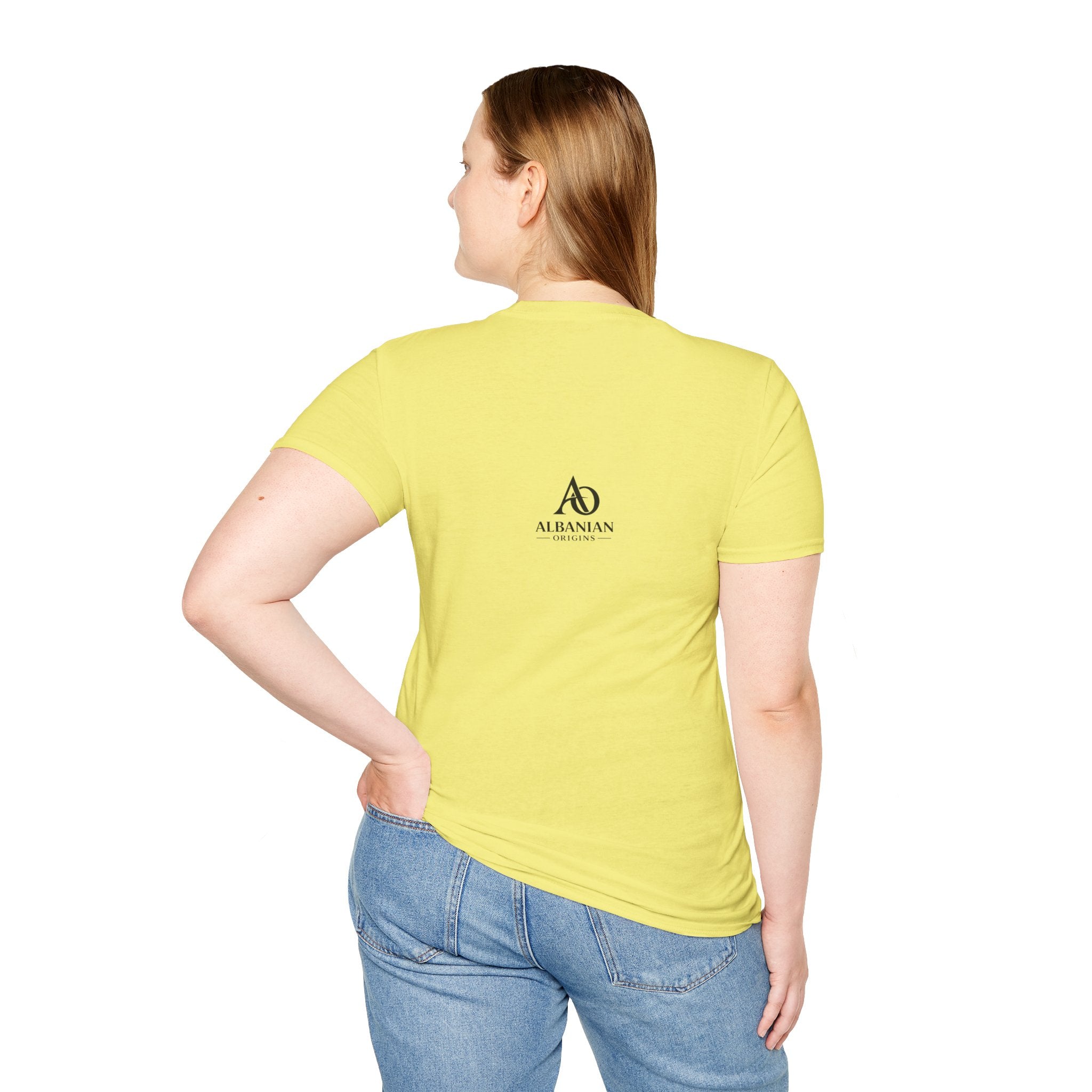 Unisex Softstyle T-Shirt - Albanians Against Corruption - Albanian Origins