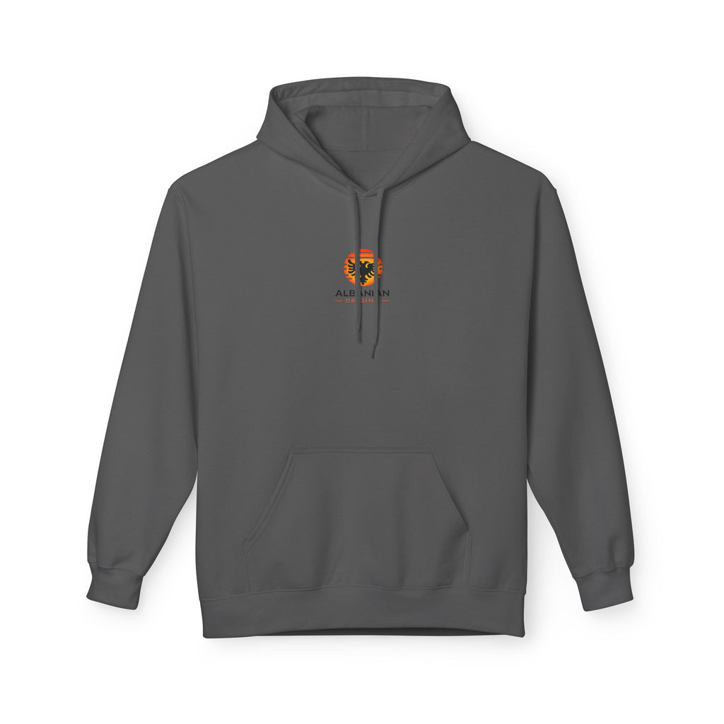 Unisex Midweight Softstyle Fleece Hoodie - Albanian Origins Sun Logo