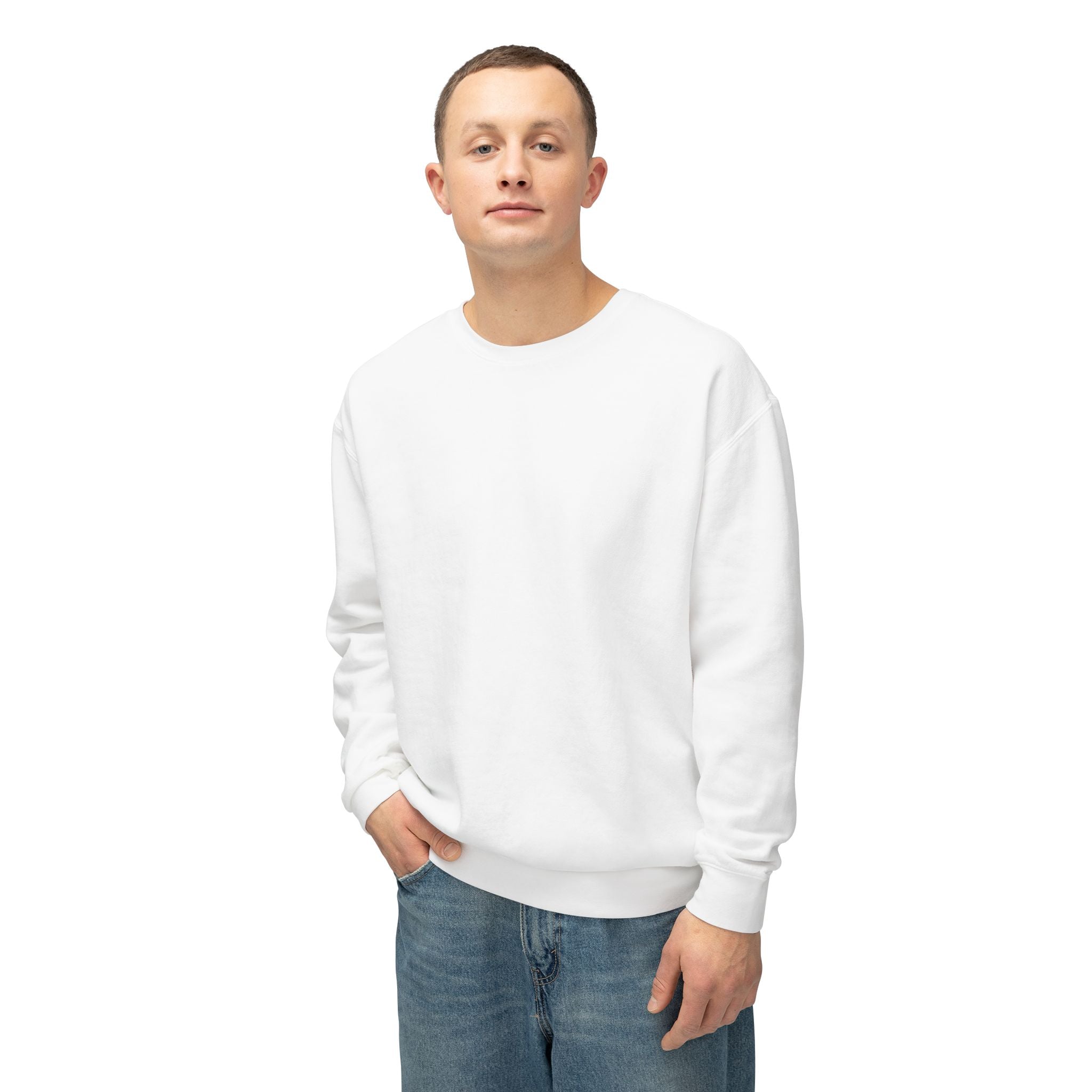 Unisex Lightweight Crewneck Sweatshirt - Albanian Origins