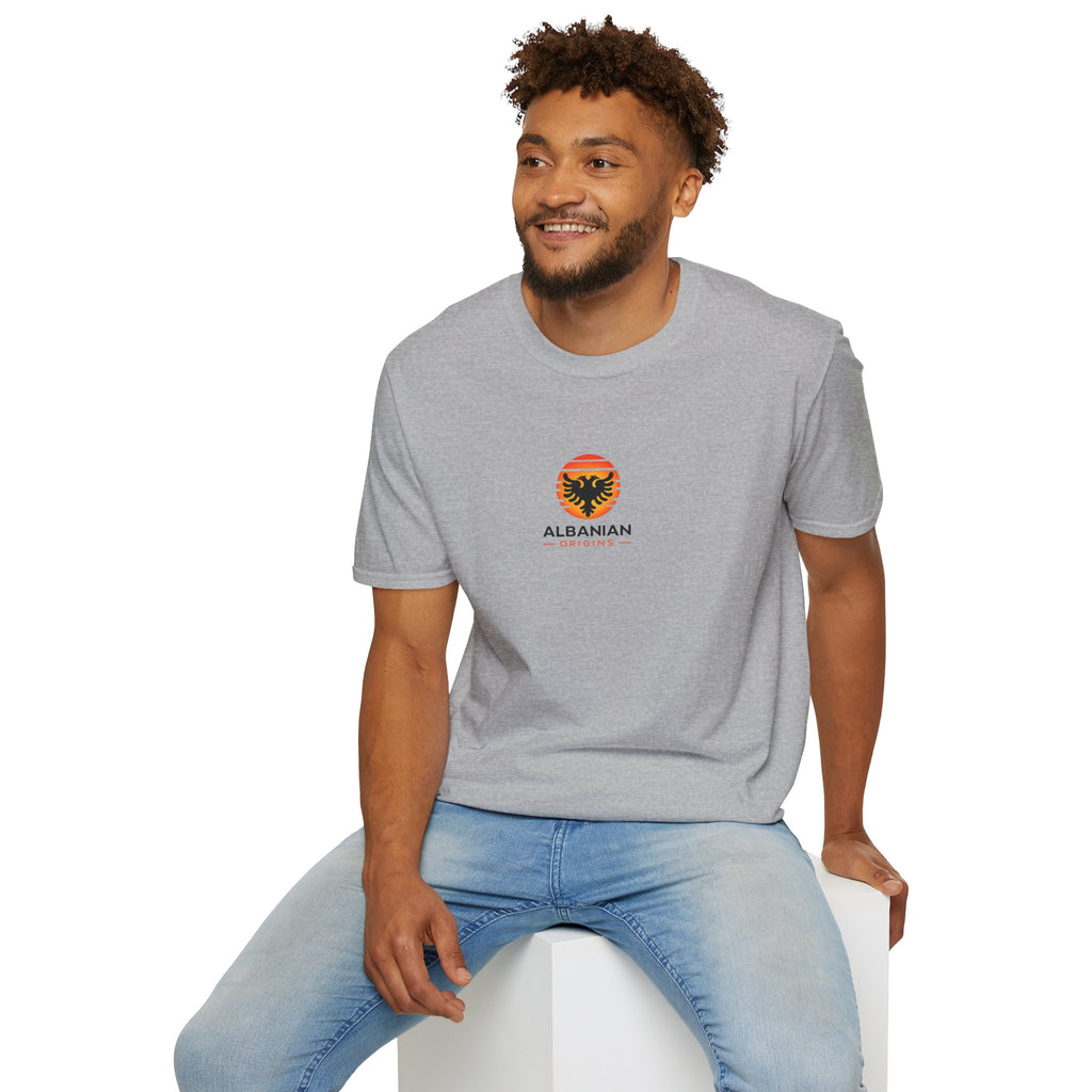 Unisex Softstyle T-Shirt - Albanian Origins Sun Logo