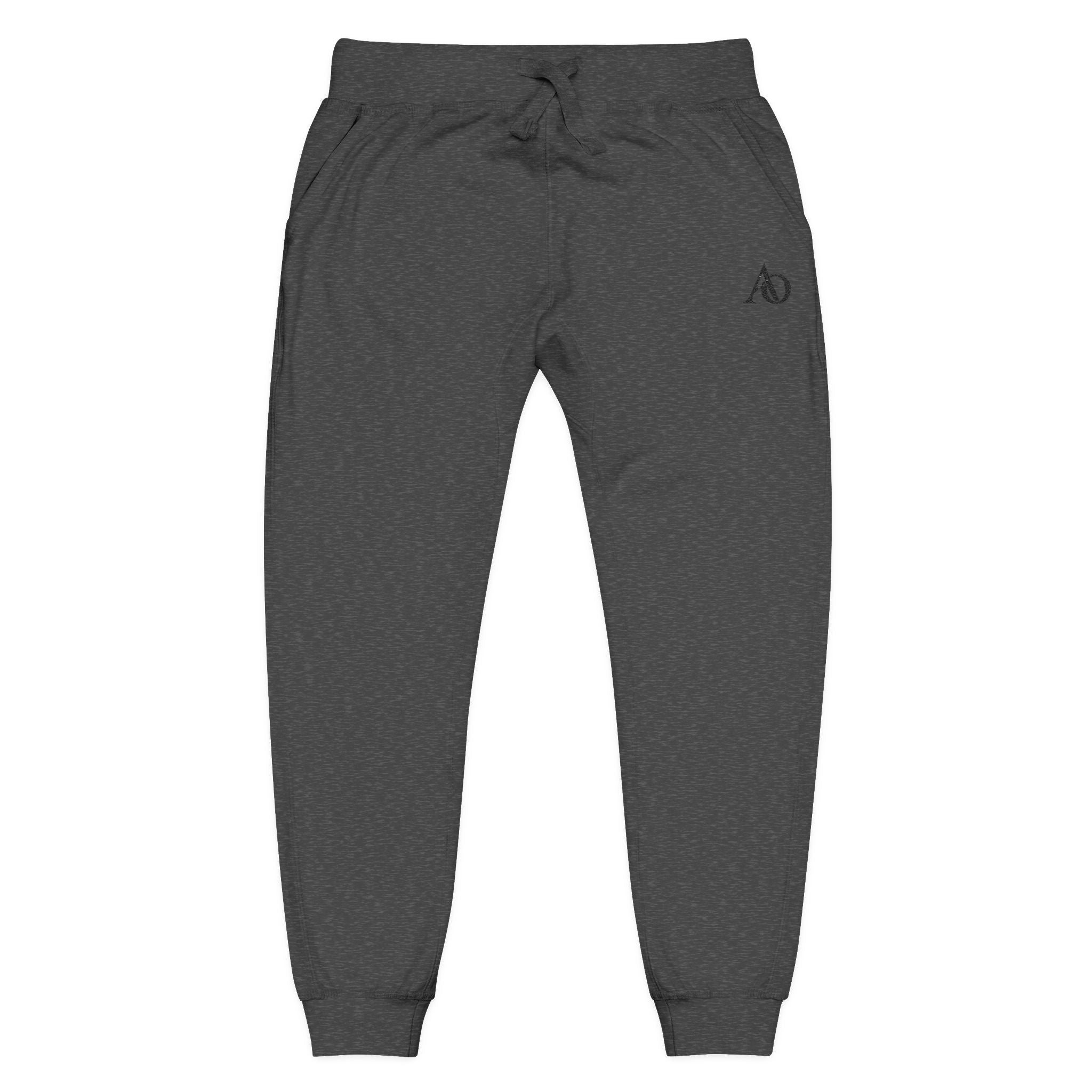 Unisex Fleece Sweatpants (Embroidery) - AO Logo - Albanian Origins
