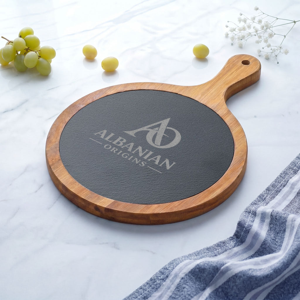 Charcuterie Board (Engraving) - Albanian Origins Logo
