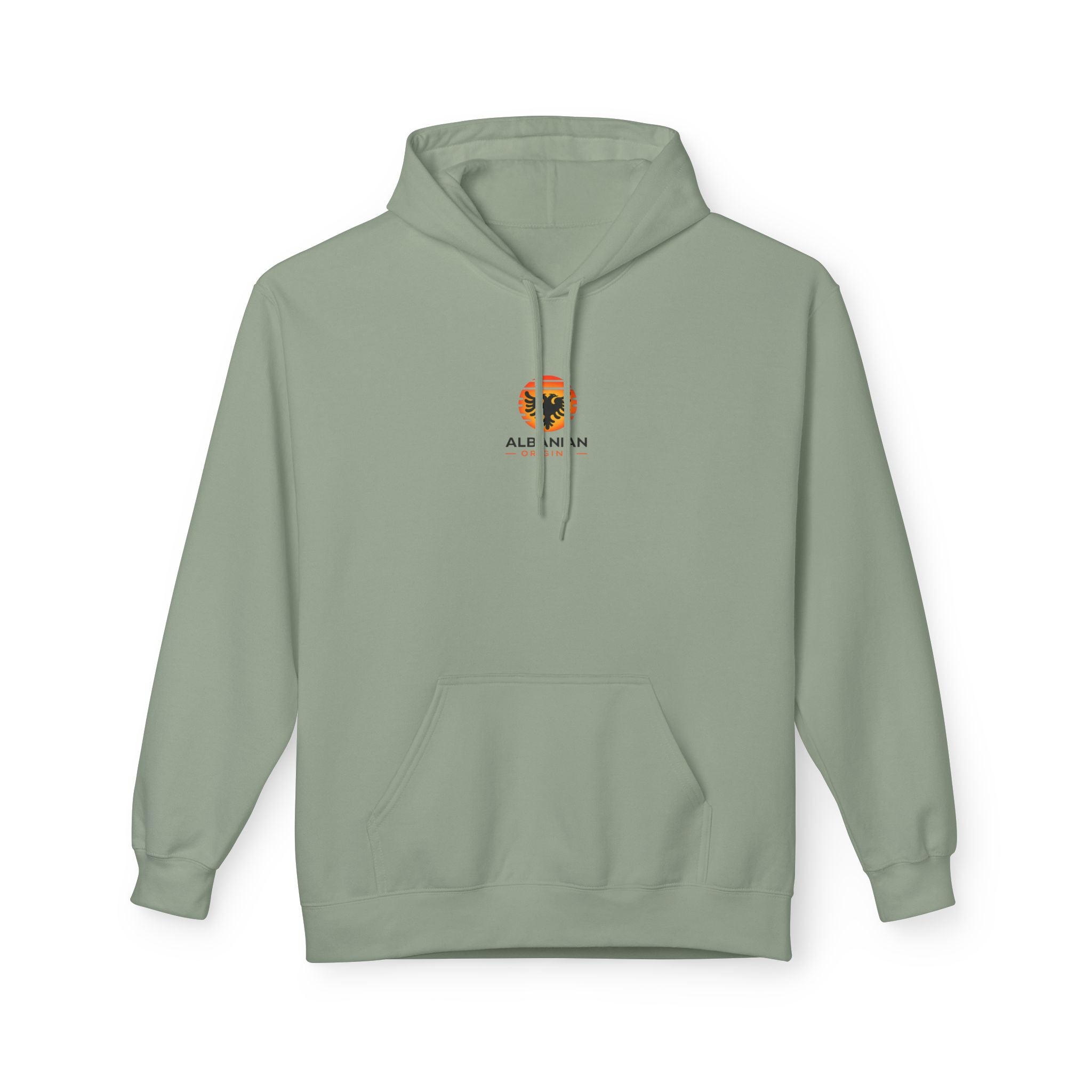 Unisex Midweight Softstyle Fleece Hoodie - Albanian Origins Sun Logo