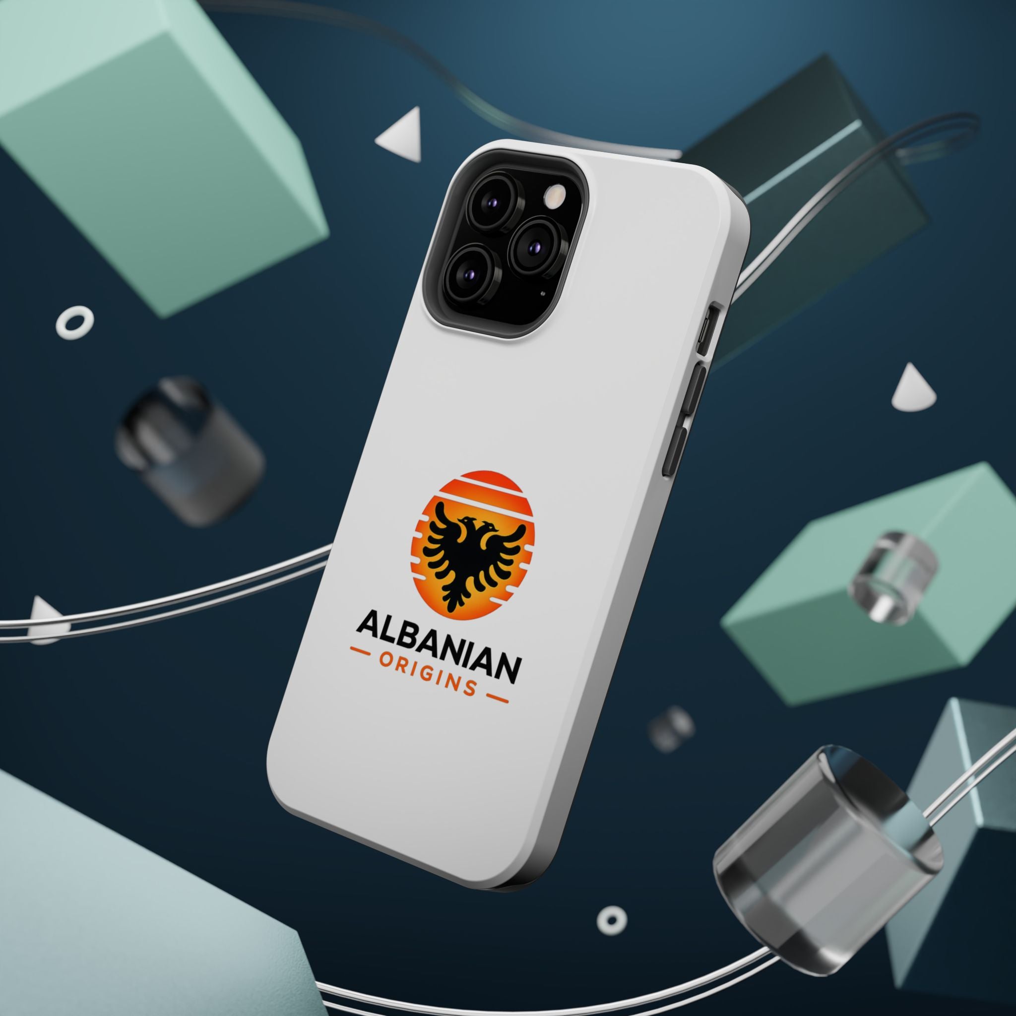 Magnetic Impact-Resistant Cases - Albanian Origins Sun Logo