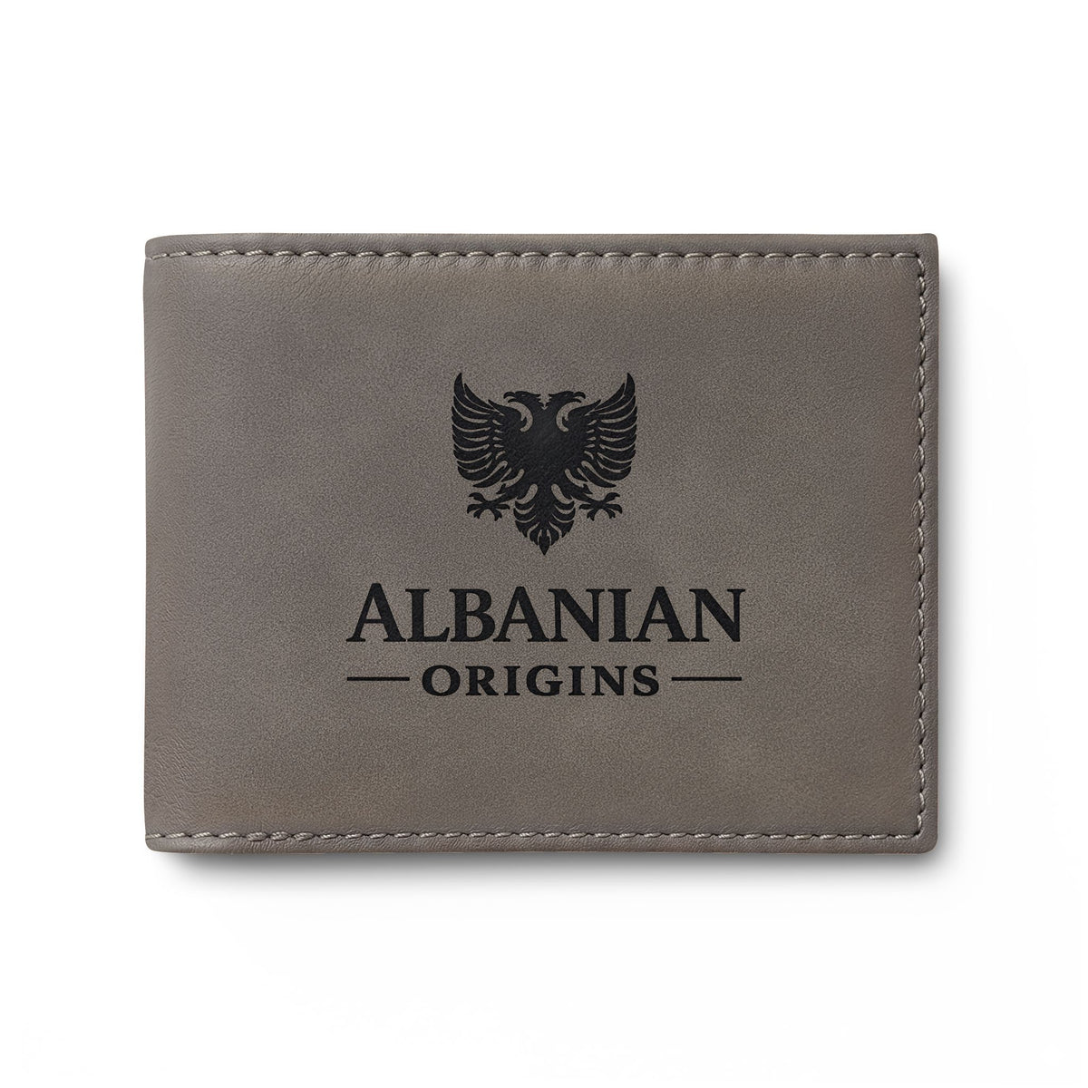 Bi-Fold Wallet with Flip - Albanian Origins Eagle Design