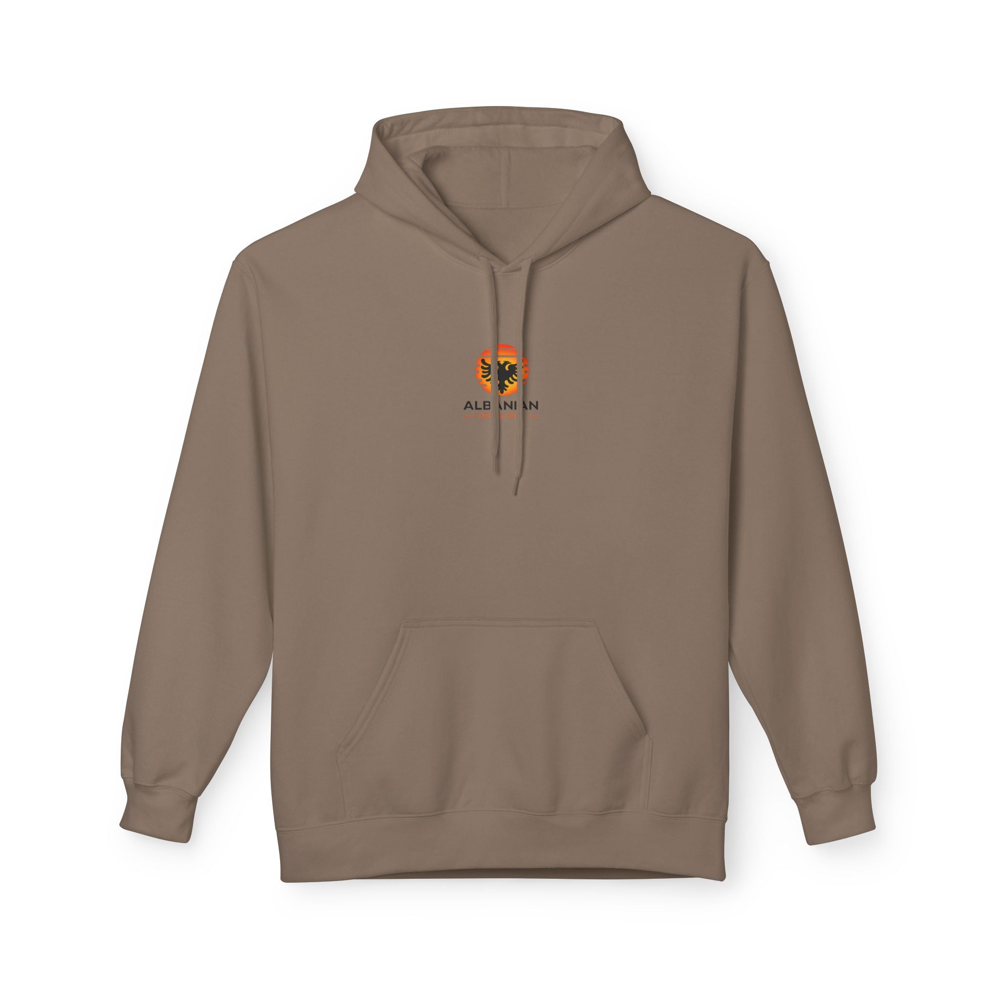 Unisex Midweight Softstyle Fleece Hoodie - Albanian Origins Sun Logo