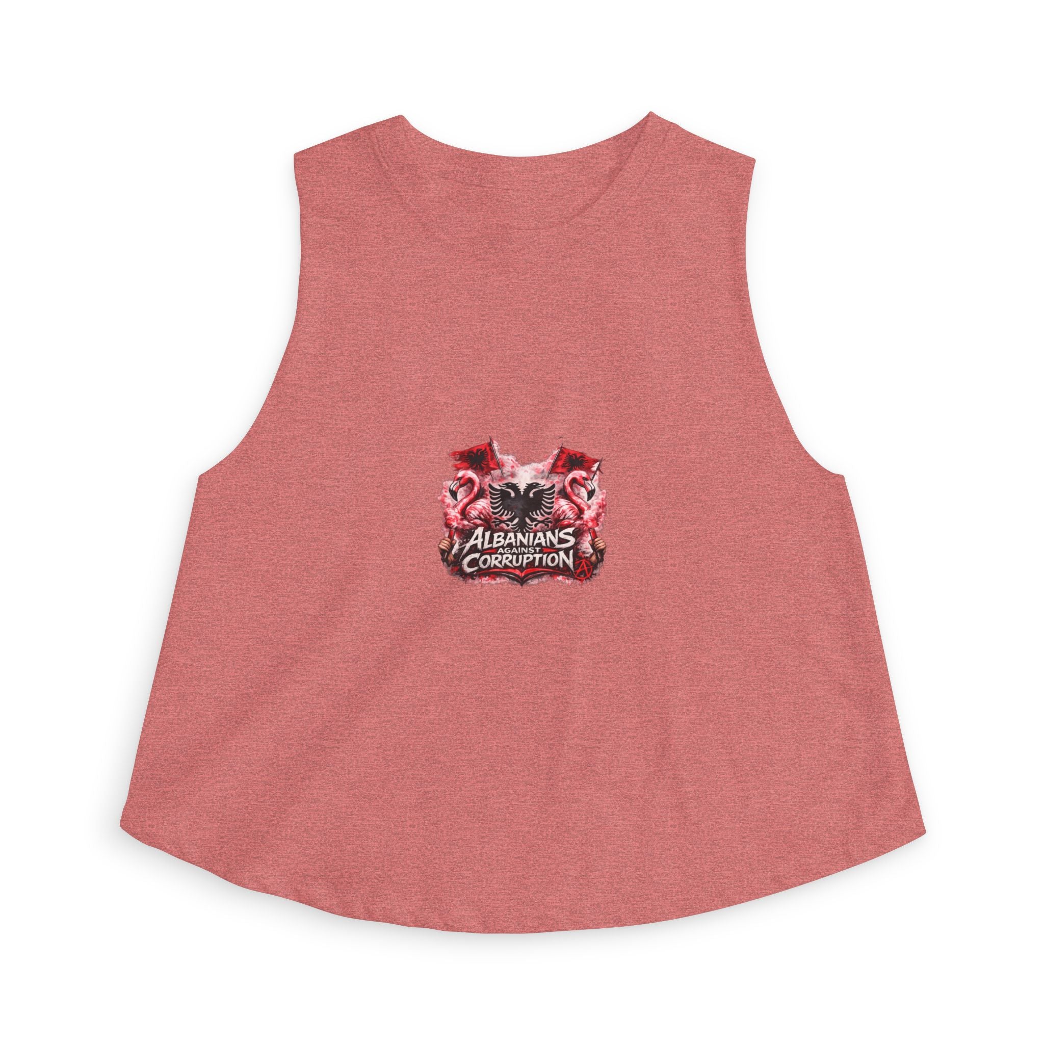 Women's Crop Top - Albanians Against Corruption - Albanian Origins