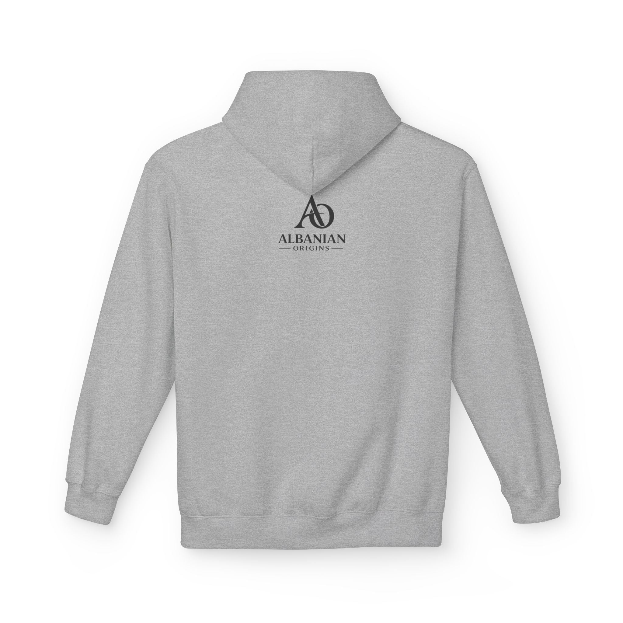 Unisex Midweight Softstyle Fleece Hoodie - Tribal Eagle Design - Albanian Origins