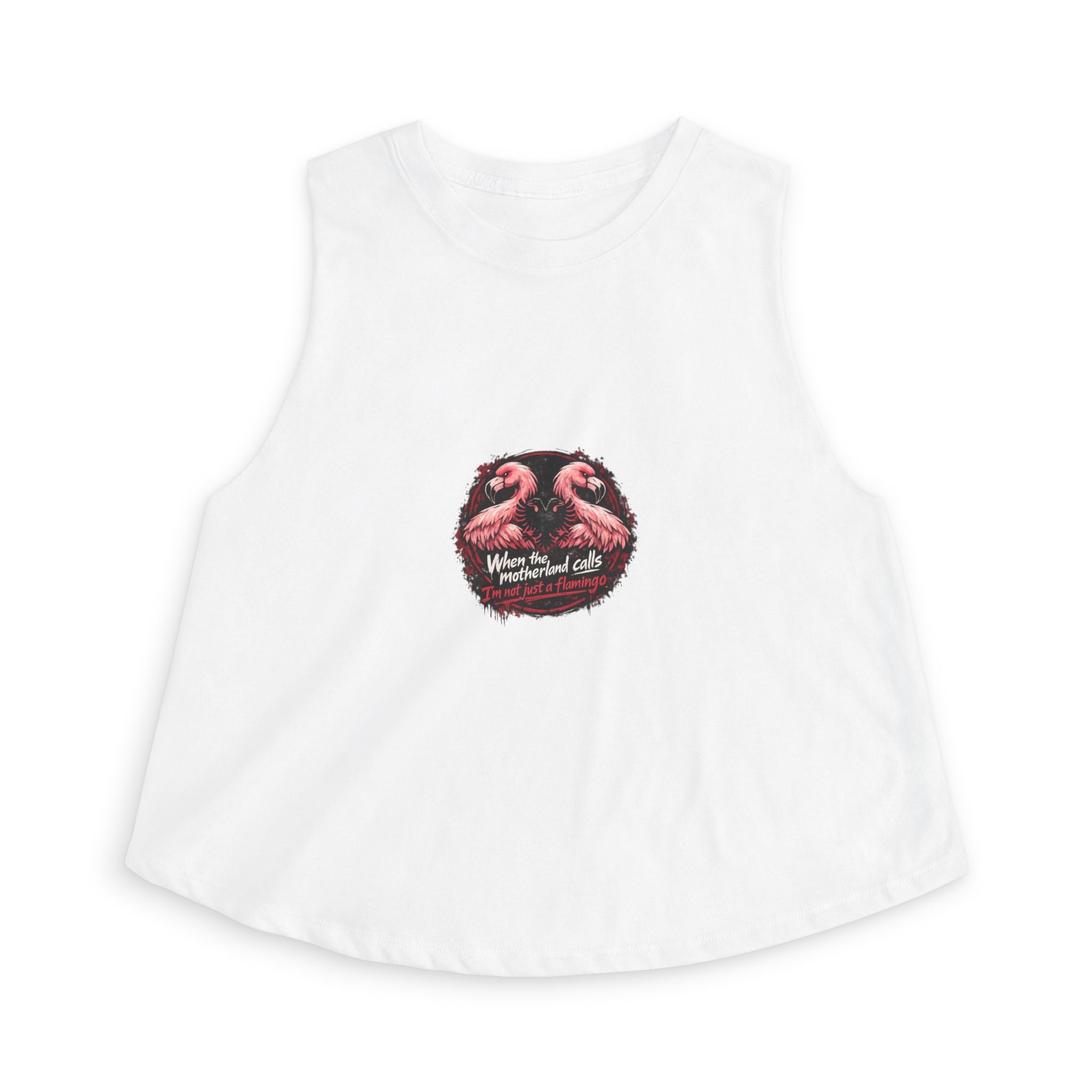 Women's Crop Top - Motherland Calls - Albanian Origins