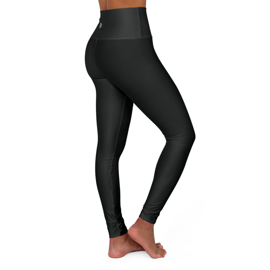 High Waisted Yoga Leggings (AOP) - Albanian Origins