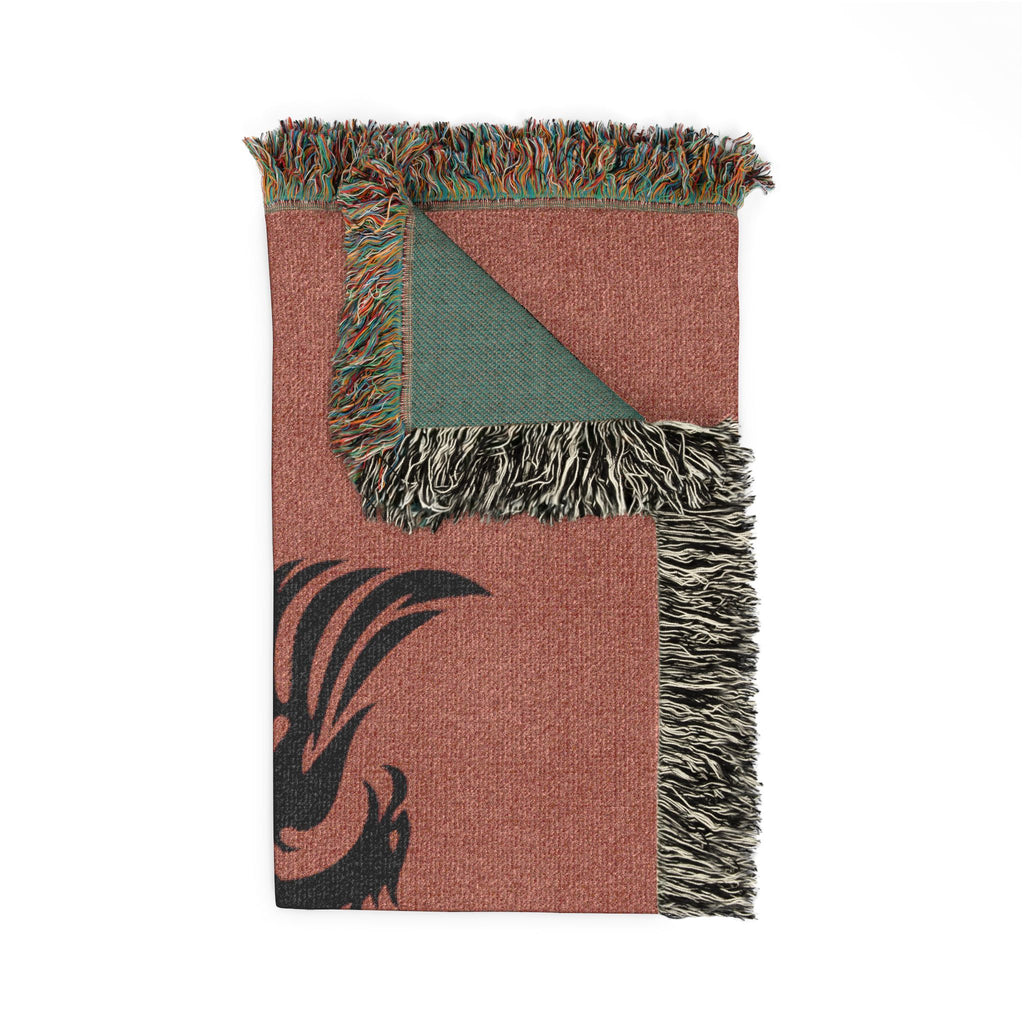Woven Blanket - Tribal Eagle Design - Albanian Origins Logo