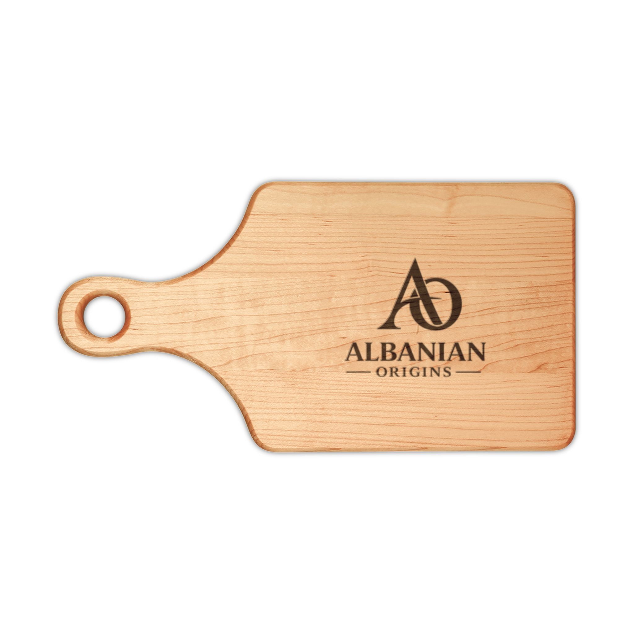 Wooden Cutting Board (Engraving) - Albanian Origins Logo